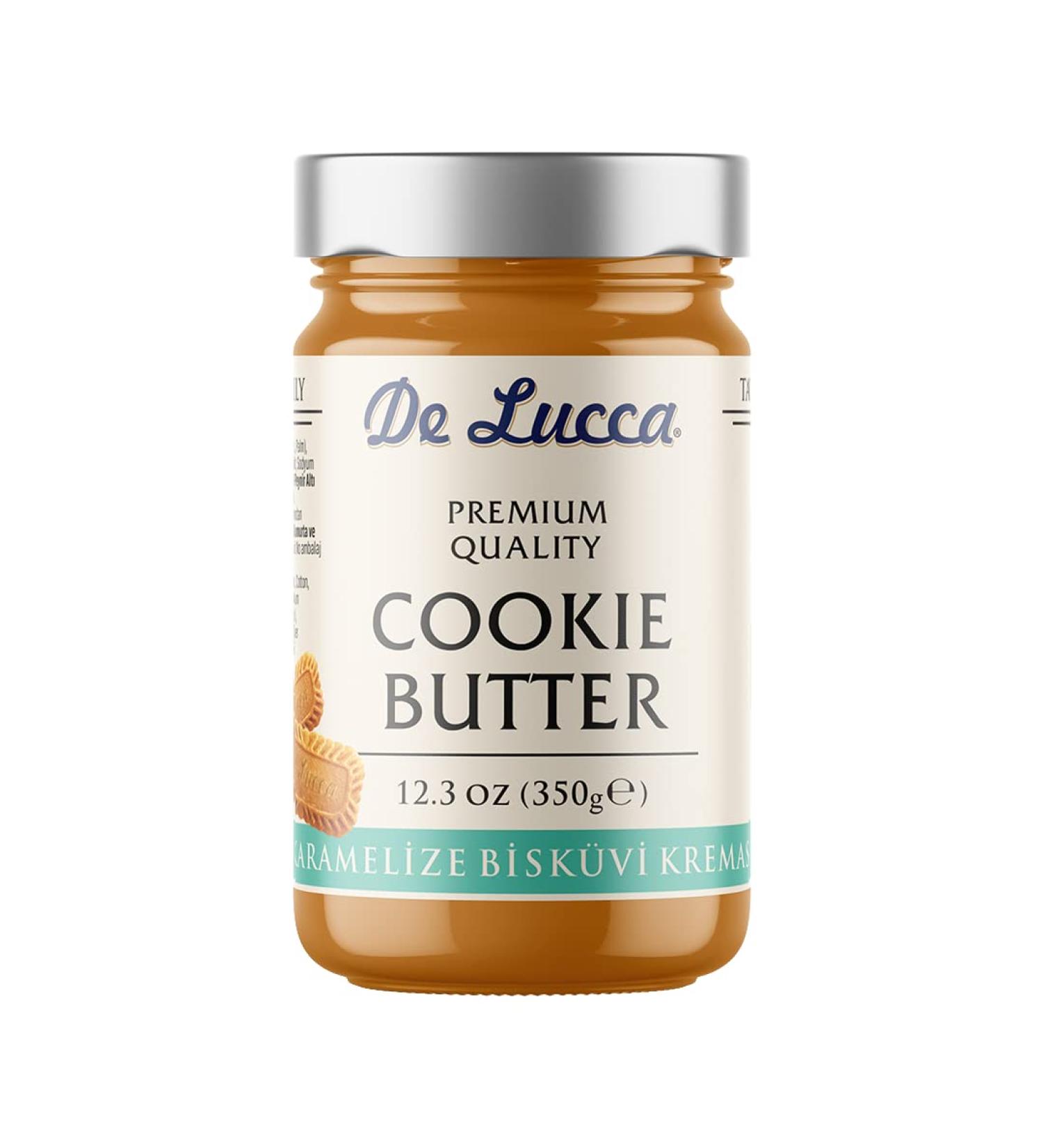 De Lucca 12.3 Oz Cookie Butter  Caramelized Biscuit Cream  Delicious Snacks for Adults and Kids  Breakfast Essentials  Premium Quality Biscuit Cream - Buy Online on GoSupps.com