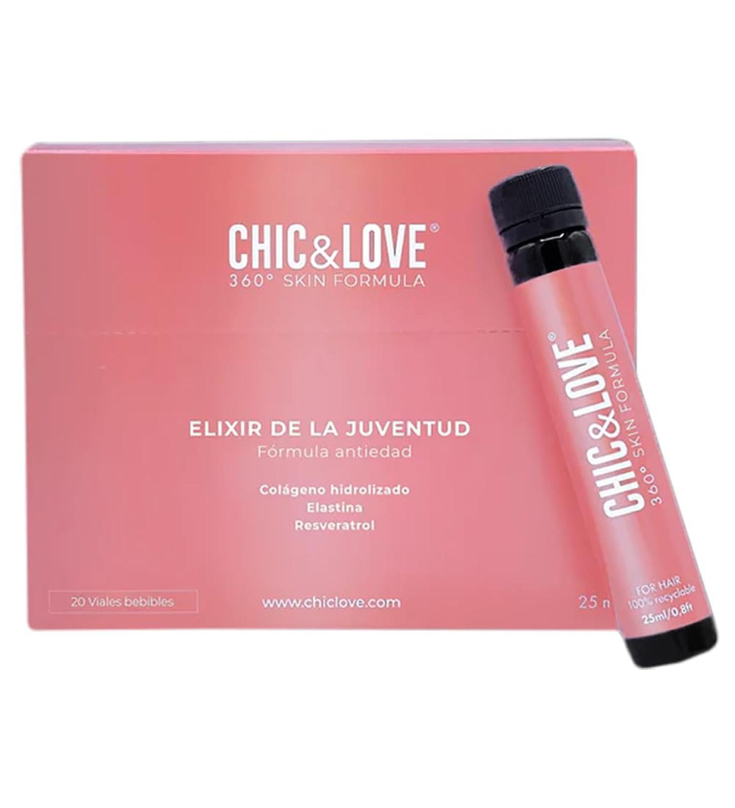  CHIC & LOVE CHIC & LOVE Youth Elixir Anti-aging Formula 20x25ml Drinkable Bottles - Buy Online on GoSupps.com