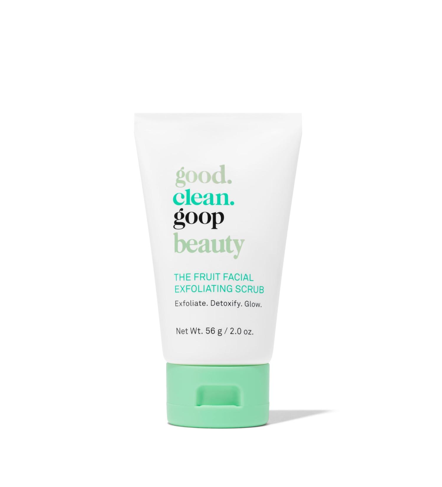 Good.Clean.Goop Beauty Fruit Facial Exfoliating Scrub | AHA Glycolic Acid & Grape Seed Exfoliant | Gentle Face Exfoliator for Smooth Skin | Cruelty Free | 2 fl oz - Buy Online on GoSupps.com