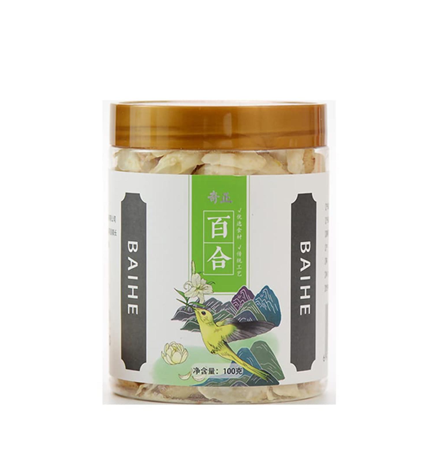 cn herb Lanzhou Dragon Tooth Lily Dried 100g/canned Fresh Flakes - Buy Online on GoSupps.com