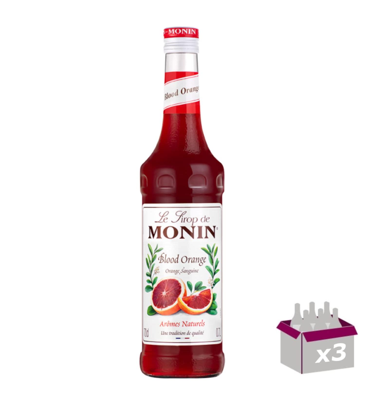 Monin Syrup - Blood Orange - 70cl - Pack of 3