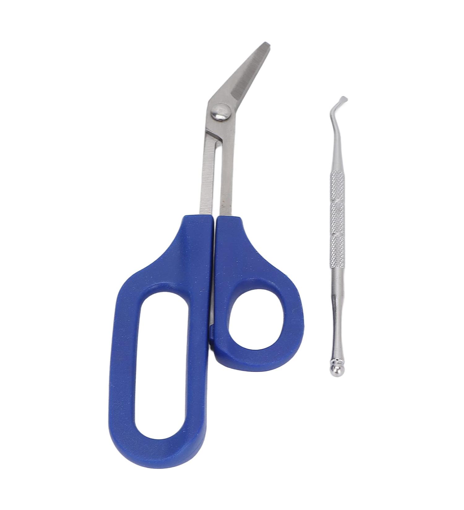 Long Handled Toenail Scissors Stainless Steel Portable Sturdy Cuticle Scissor Rust Proof Ergonomic for Home Travel for Pregnant Woman for Elderly(S) - Buy Online on GoSupps.com