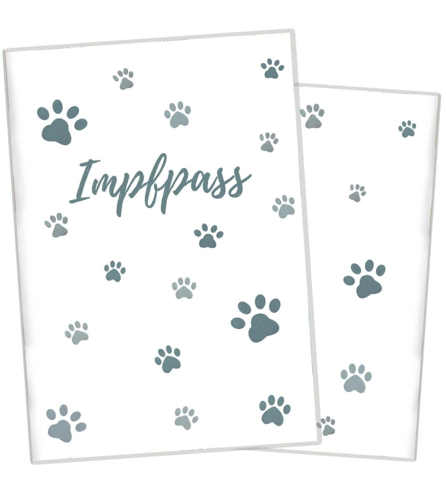 Personalized Wilhelm Fell Vaccination Passport Cover for Pets - Unique Gift Idea for Pet Owners - Paw Blue - Buy Online on GoSupps.com