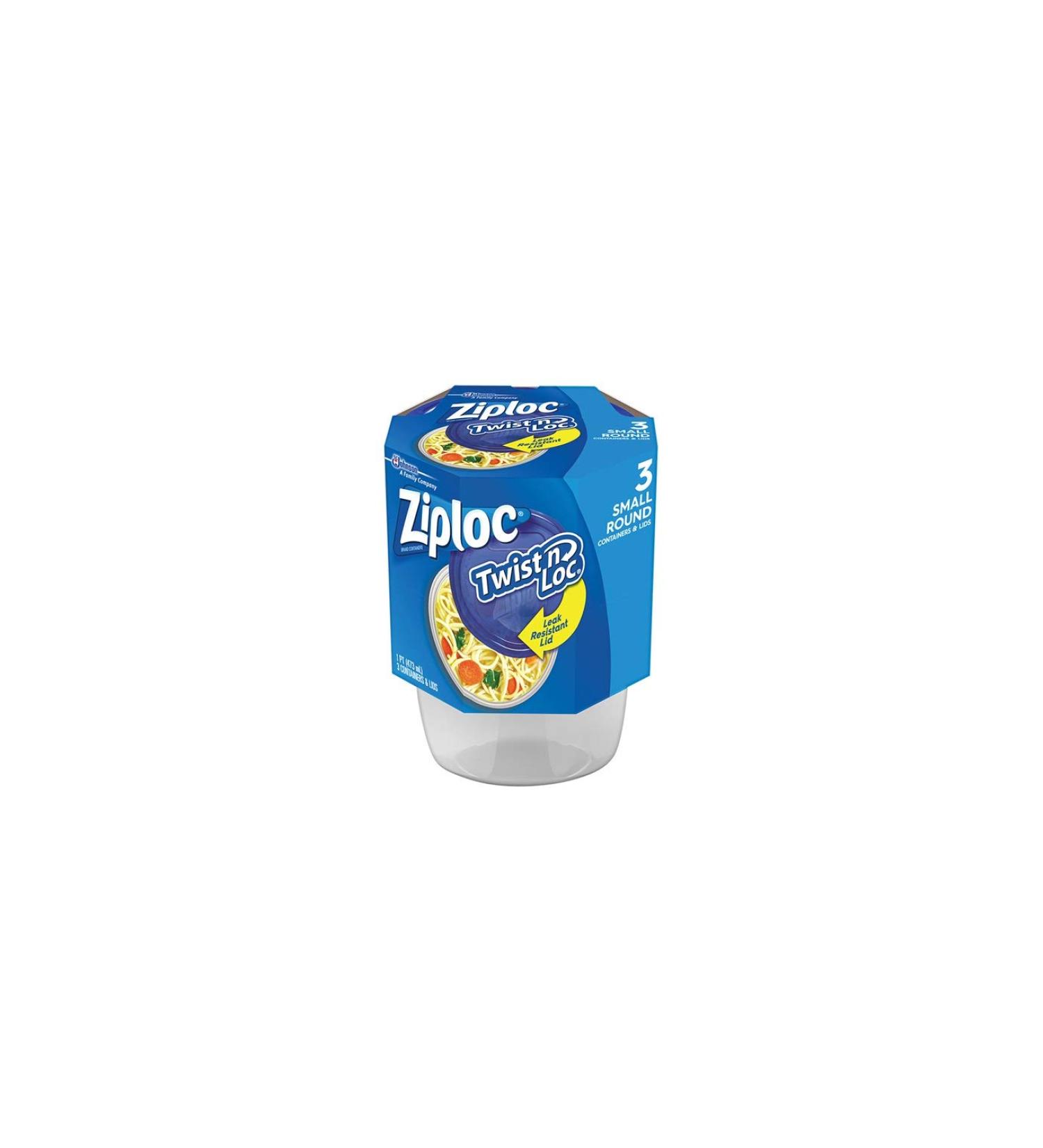 Ziploc Twist N Loc Small Container, 16 OZ (Pack - 3)