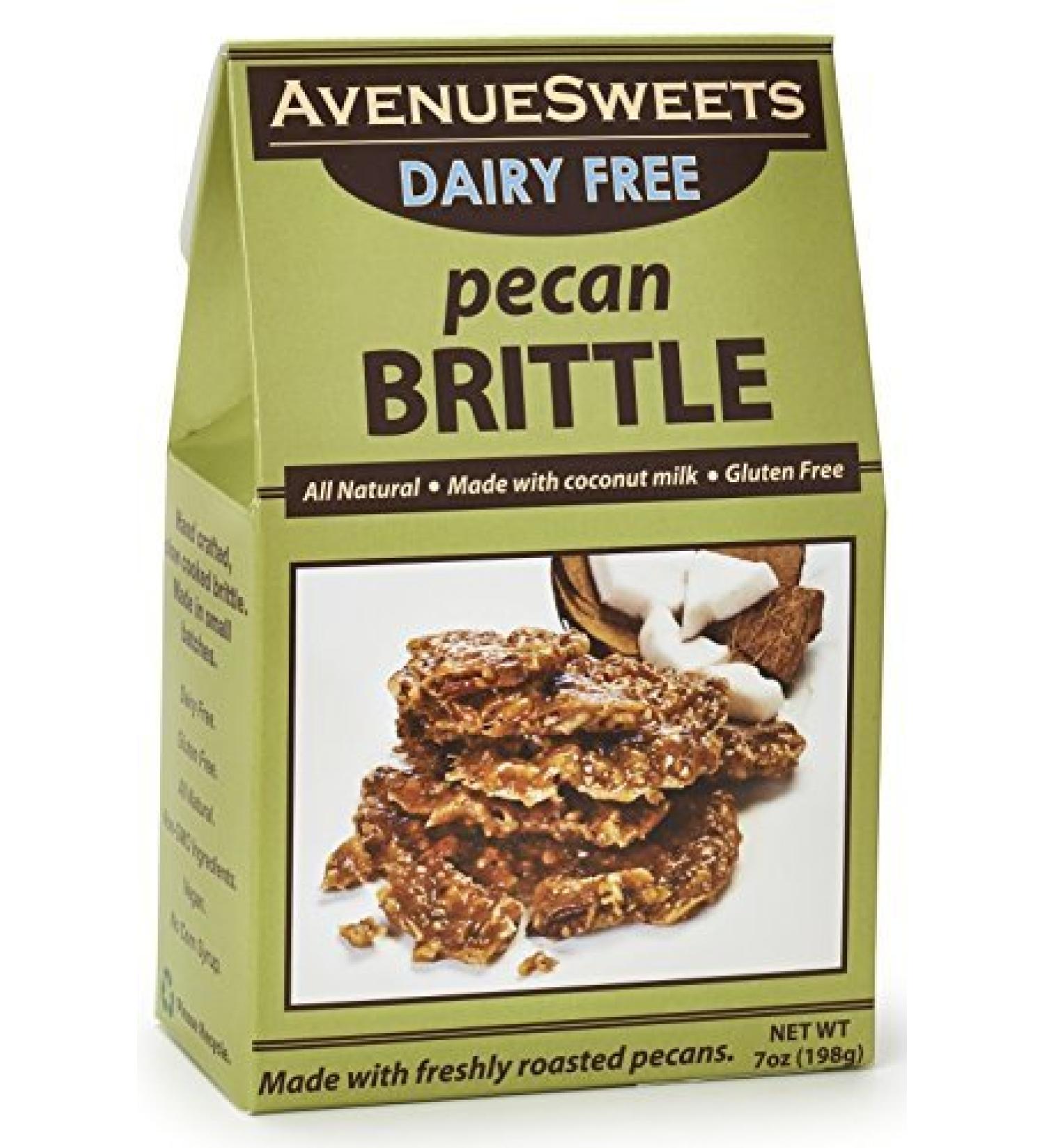 AvenueSweets Vegan Nut Brittle - 7 oz Dairy Free Pecan Treat | Handcrafted Old Fashioned Confection - Buy Online on GoSupps.com