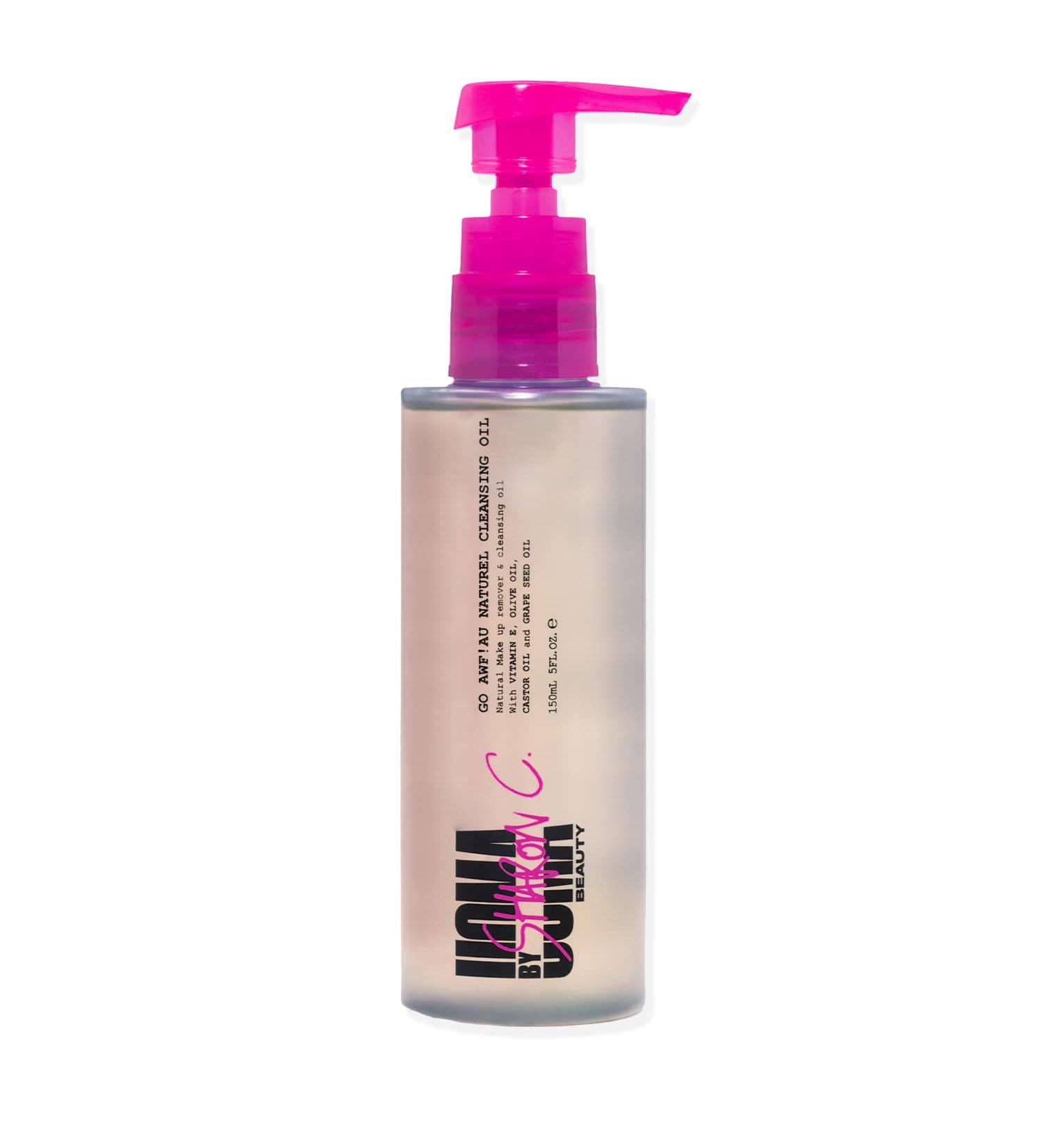 UOMA Cleansing Oil by Sharon C - Hydrating Vegan Face Wash & Makeup Remover for All Skin Types | 150ml Au Naturel - Buy Online on GoSupps.com