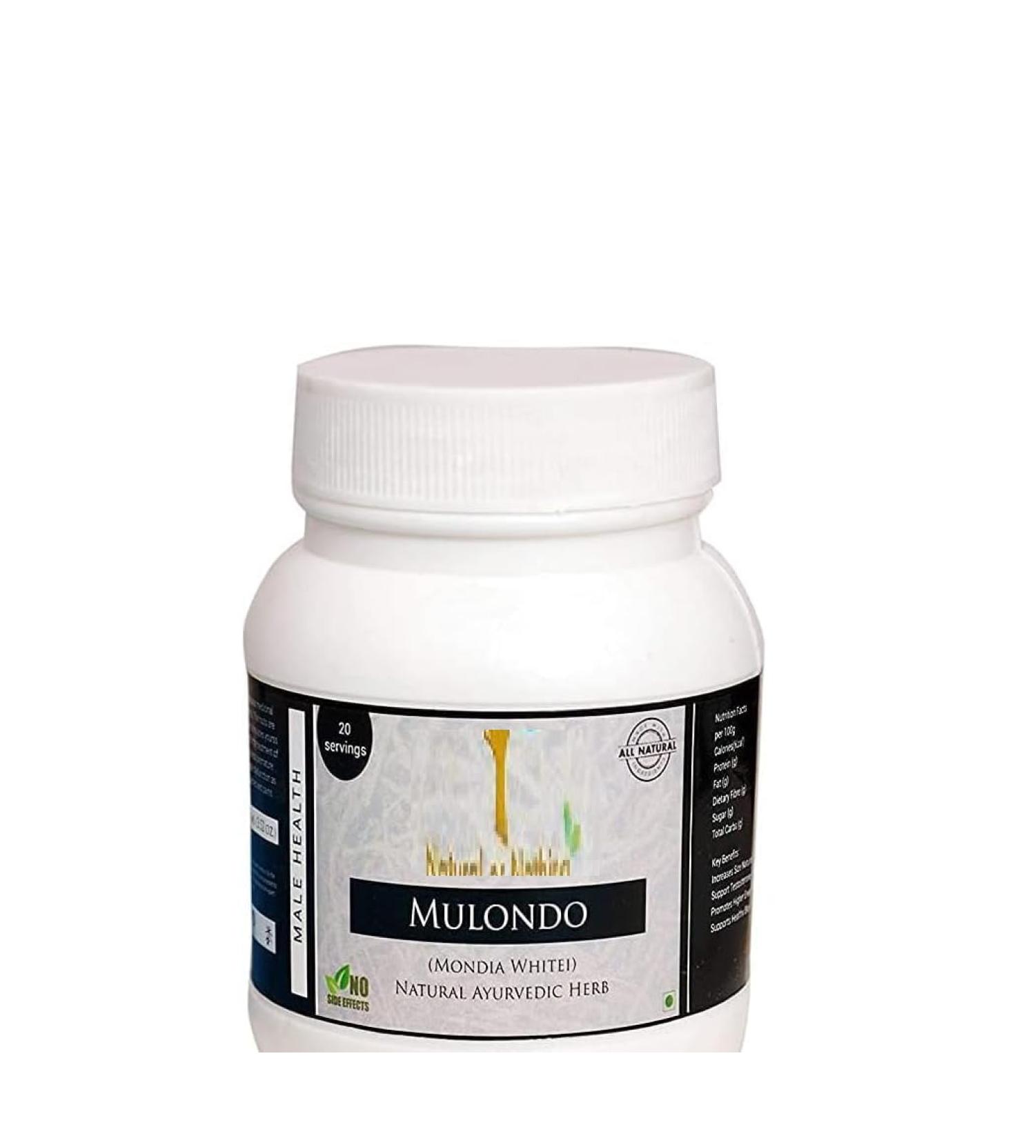 LOGY Natural or Nothing Mulondo Mondia Whitei Root Powder (250 Grams)