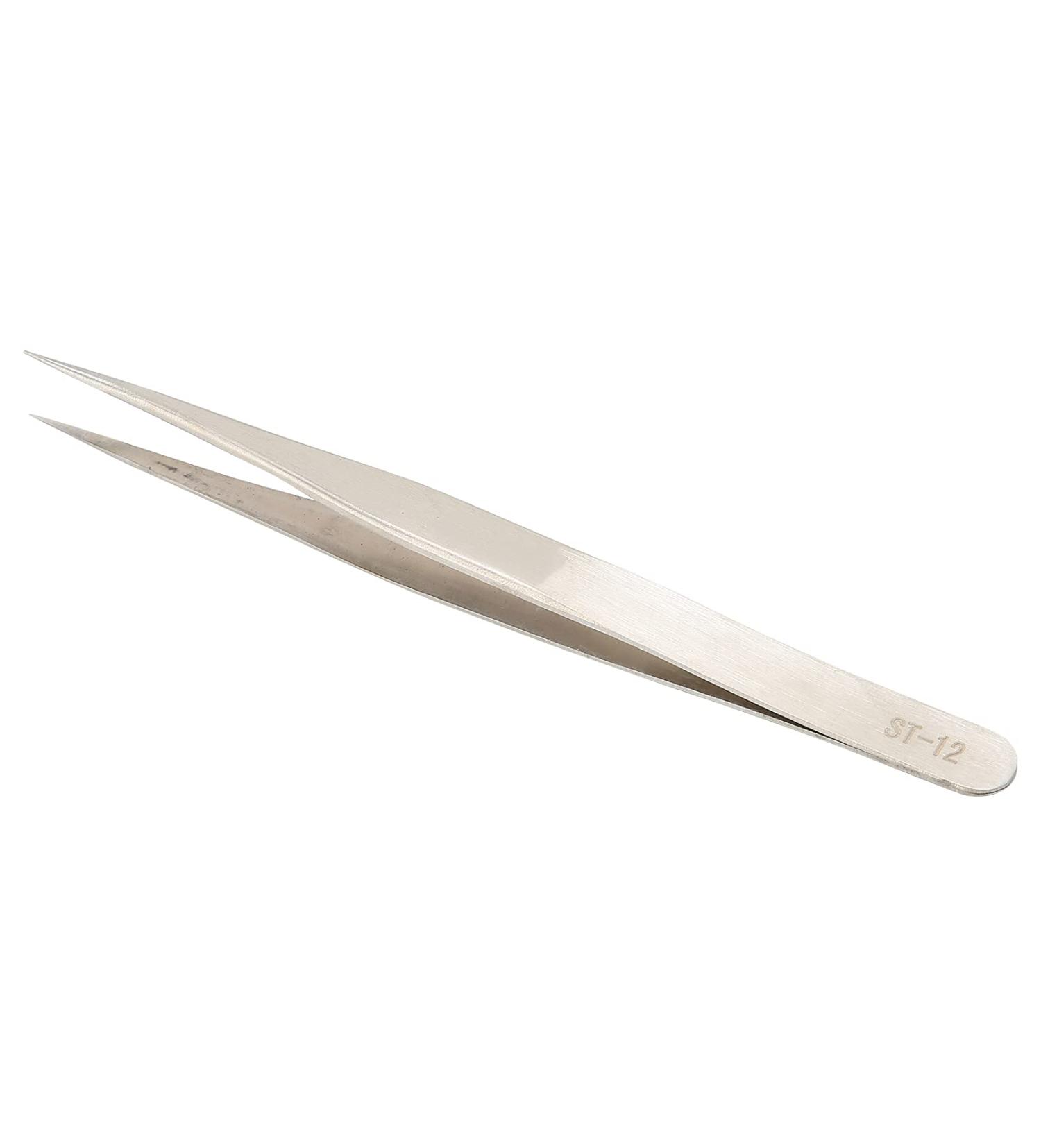 Electronic Maintenance Tweezers for Watch Repair, Sewing, Beading, DIY Craft & Cell Phone Repair (Straight Pointed with Hairspring) - Shop Now! - Buy Online on GoSupps.com