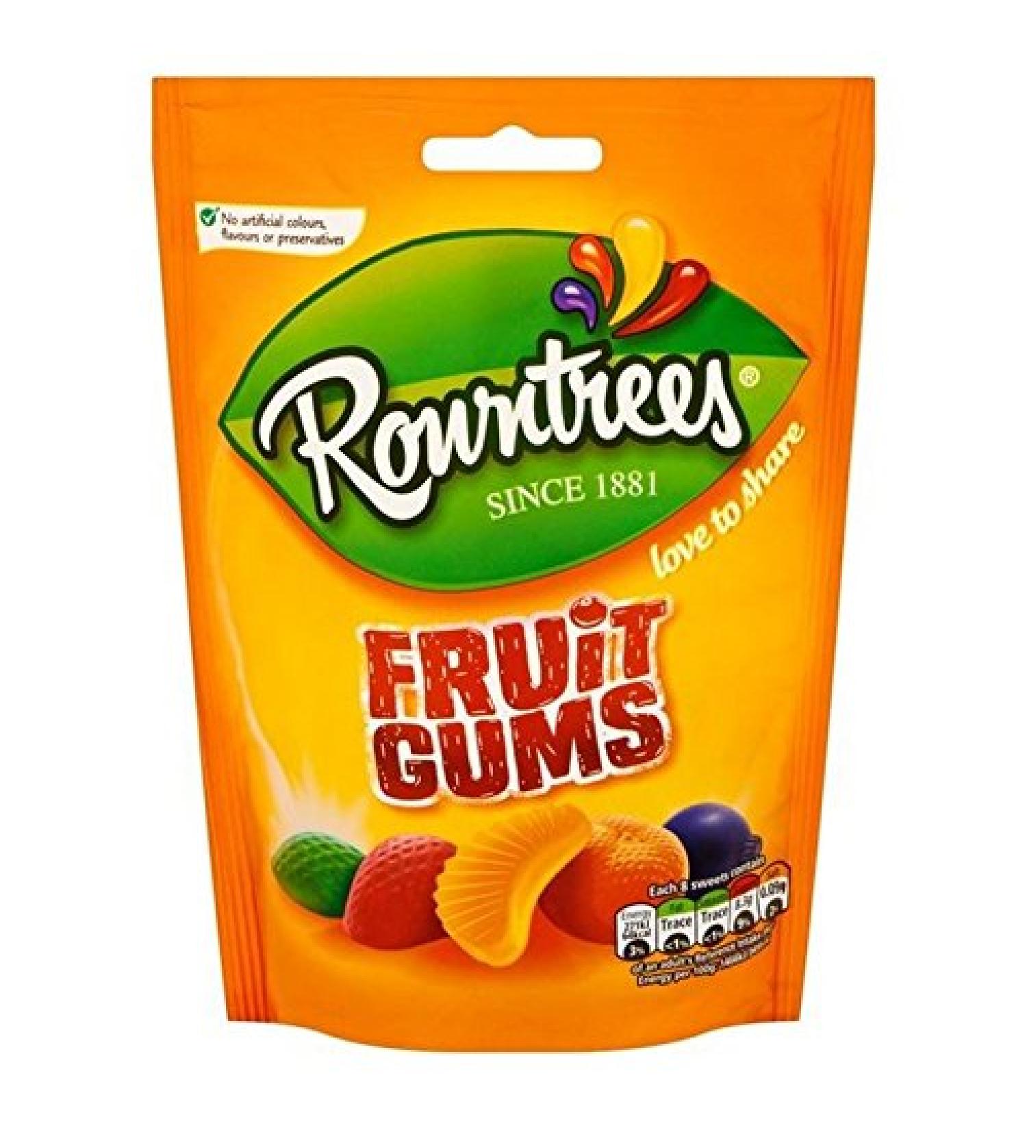 Rowntree's Rowntree Fruit Sharing Gums Bag 150g (Pack of 4)