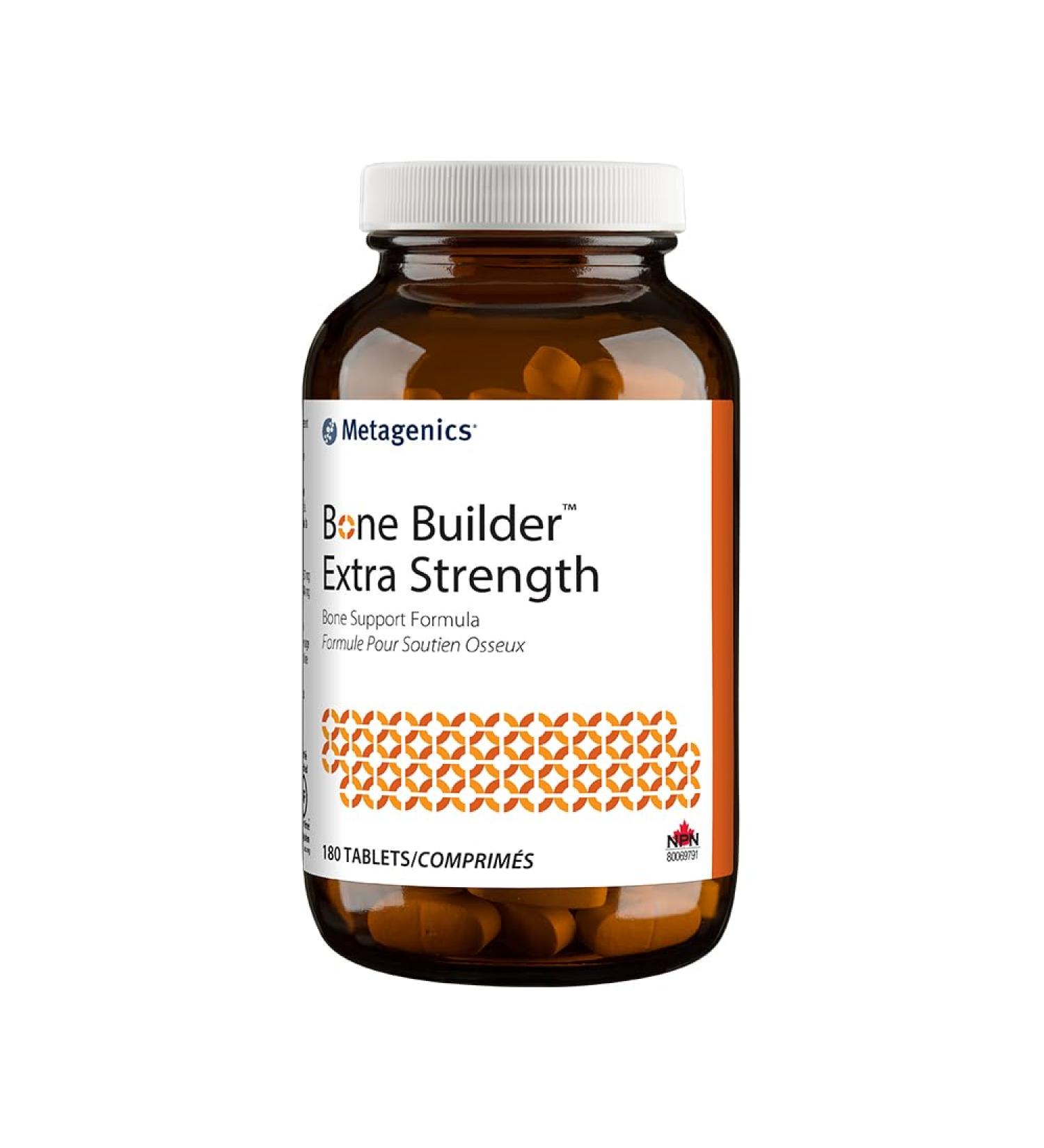 Metagenics - Bone Builder Extra Strength - Bones and Teeth Support with Calcium and Phosphorus - 180 Tablets - Buy Online on GoSupps.com
