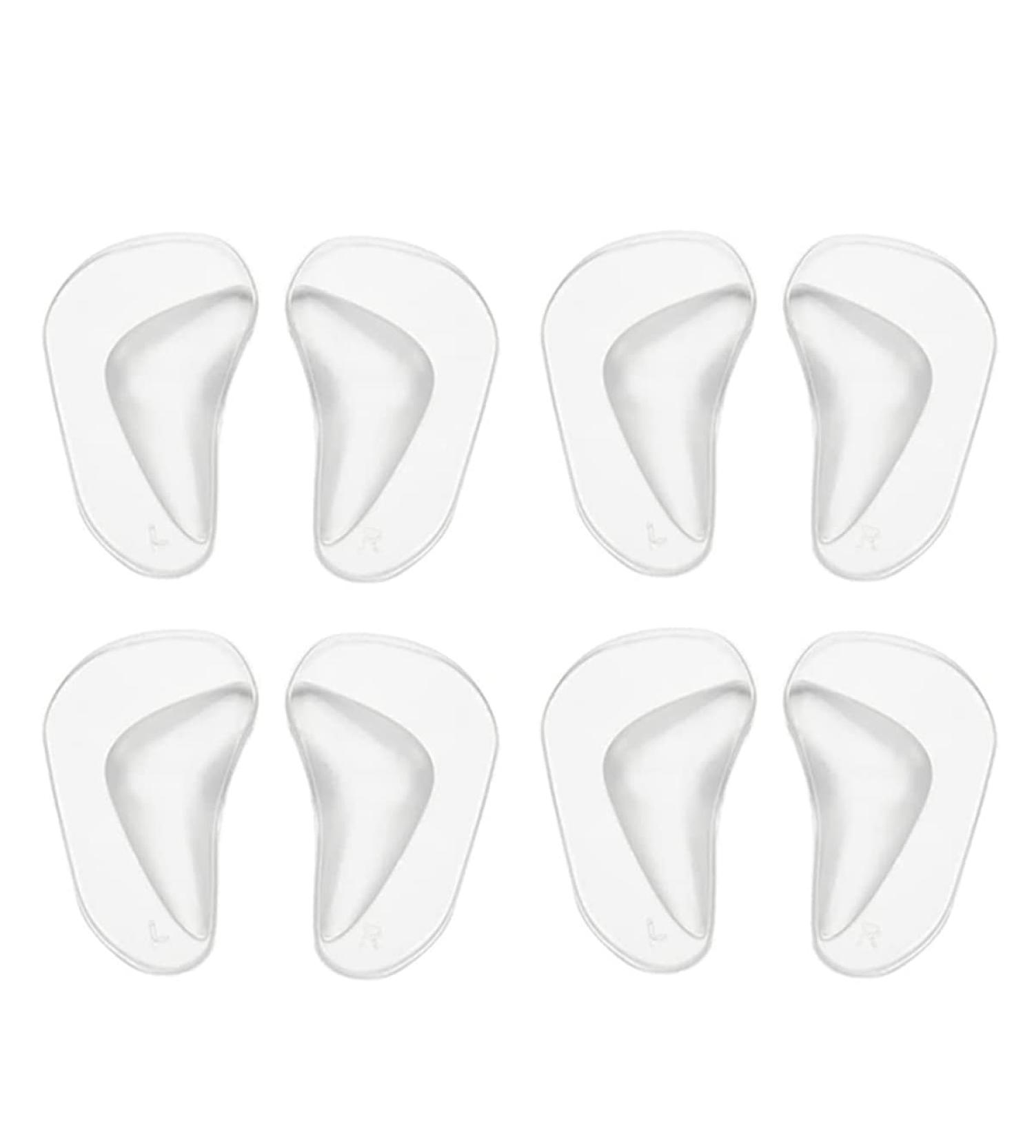 4 Pairs Clear Gel Arch Support Insoles for Men & Women Shoe Insoles for Flat Feet Reusable Arch Inserts for Plantar Fasciitis Adhesive Arch Pad for Relieve Pressure and Feet Pain - Buy Online on GoSupps.com