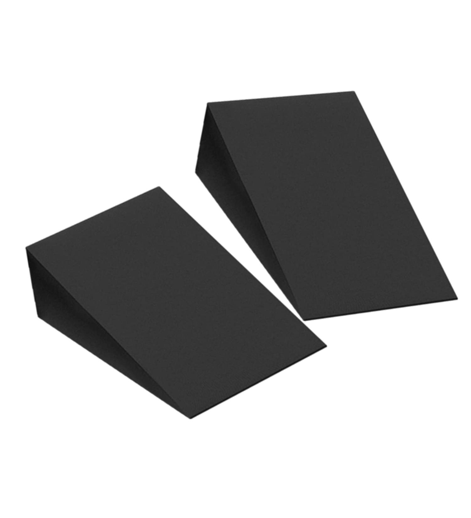Annisport Yoga Foam Wedges 2 Pack - Calf Stretching Squat Blocks for Physical Therapy - 9x6x2 inches Black - Buy Online on GoSupps.com