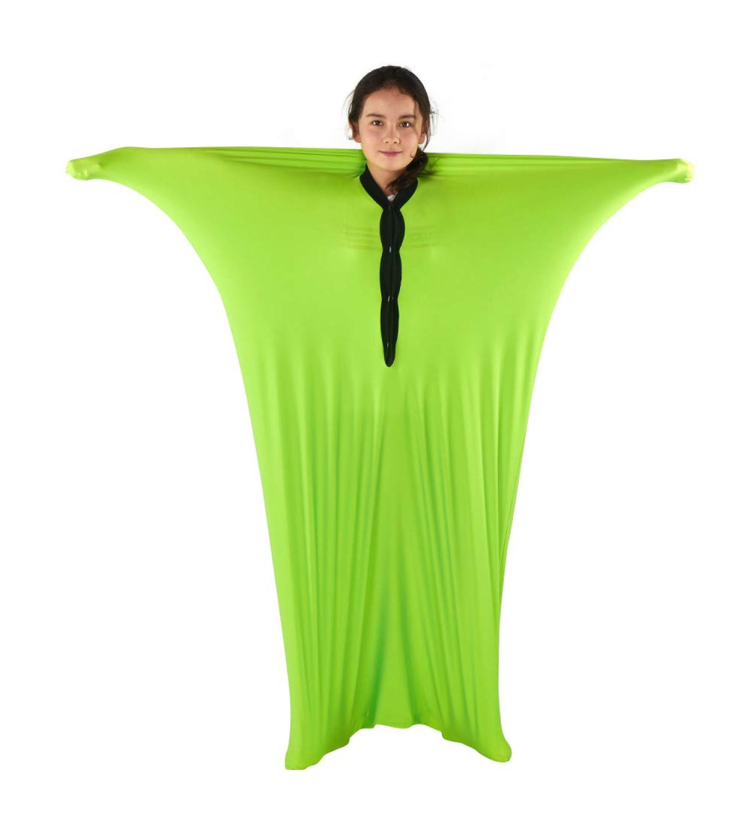 Sensory Stretchy Body Sock for Autism & Anxiety Relief - Deep Pressure Simulation Blanket - Small 47 x 27 Green - Buy Online on GoSupps.com