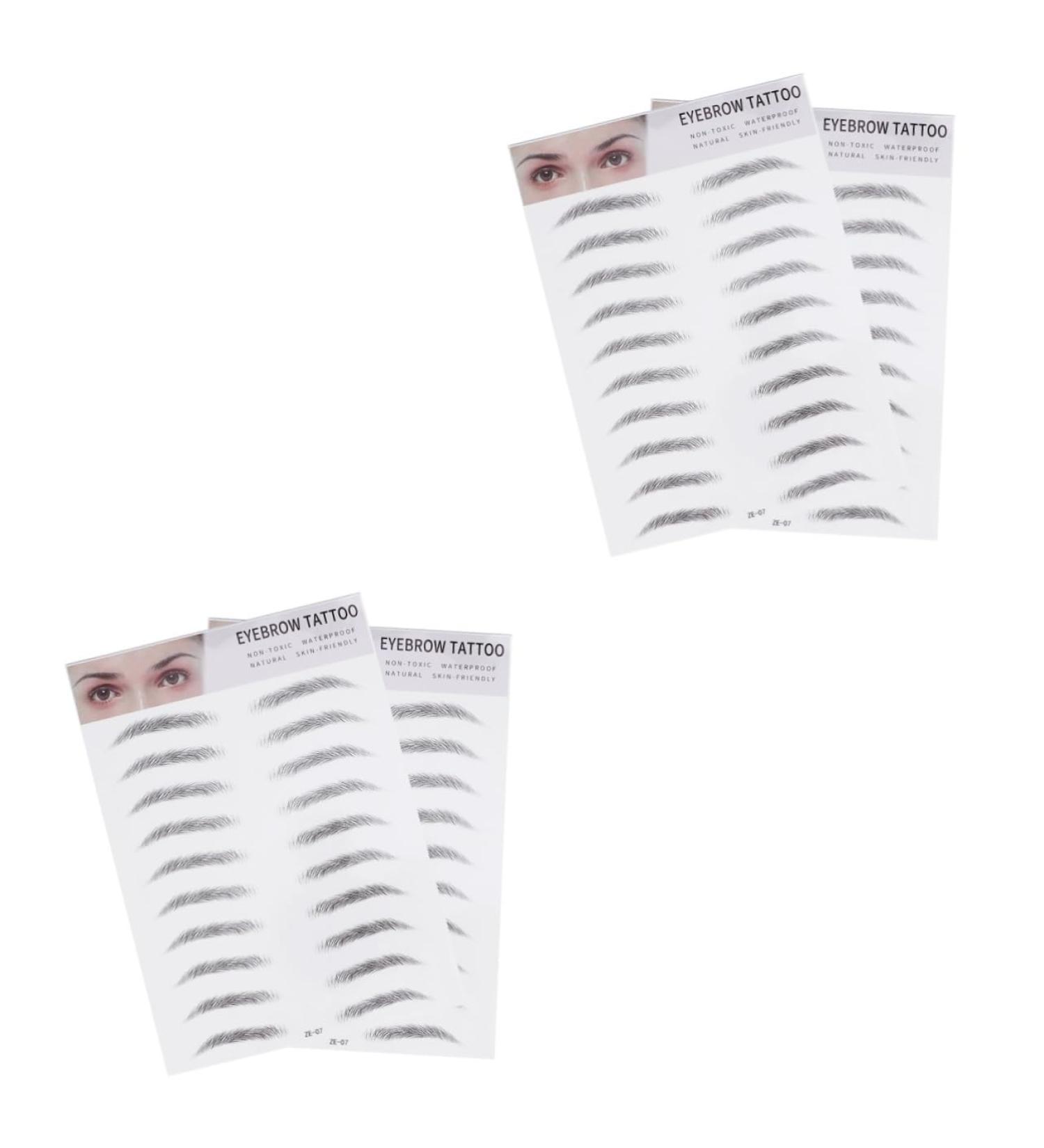 POPETPOP 4 Pcs 3d Eyebrow Stickers 4d Hair- Eyebrows Waterproof Stickers Imitation Eyebrow Water Proof Tool - Buy Online on GoSupps.com
