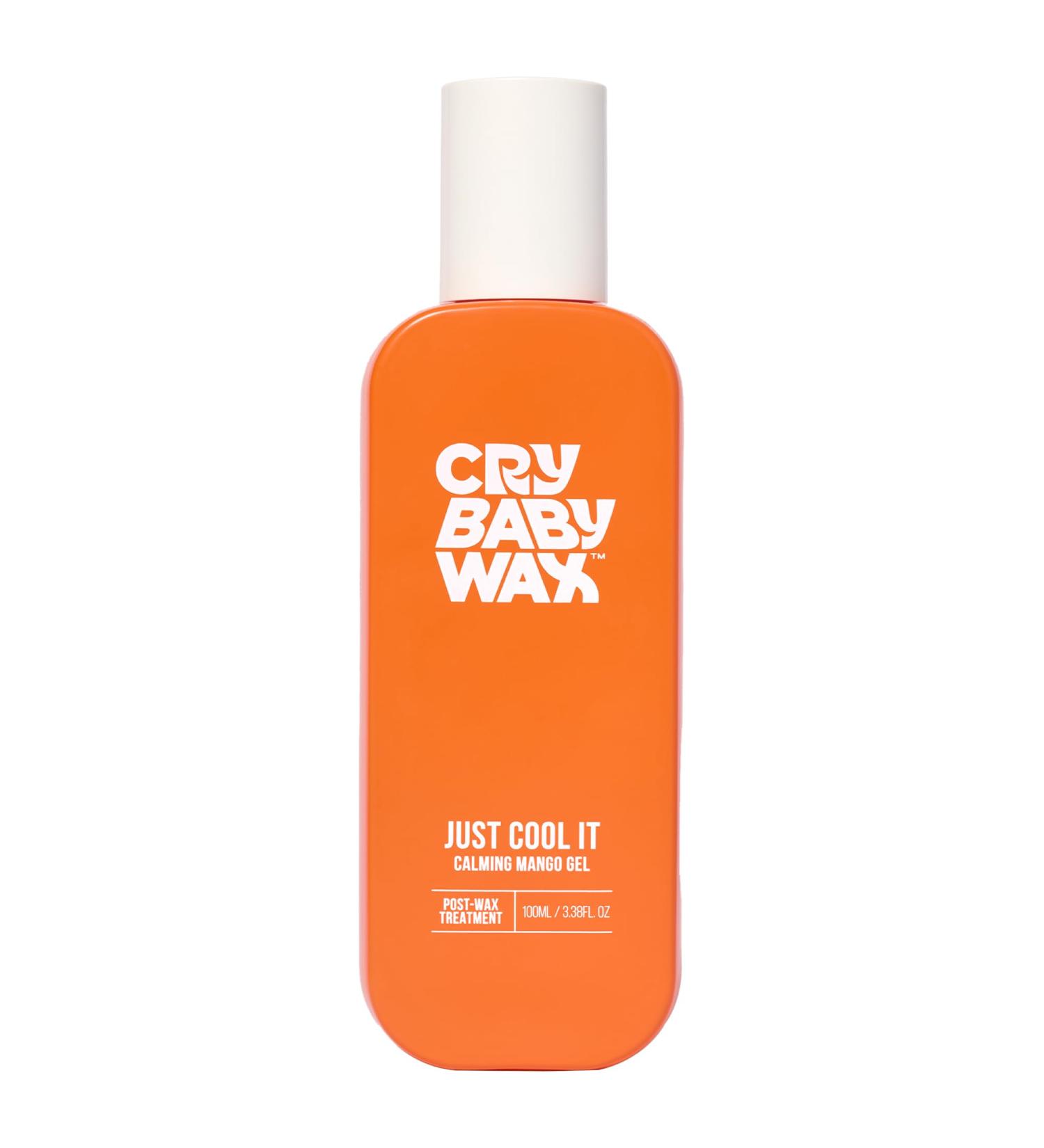 Crybaby Wax Just Cool It Calming Mango Gel Post-Wax Treatment 3.38 fl oz | 93% Organic Mango Aloe Gel Cooling Soothing After Wax Vegan & Fragrance Free - Buy Online on GoSupps.com