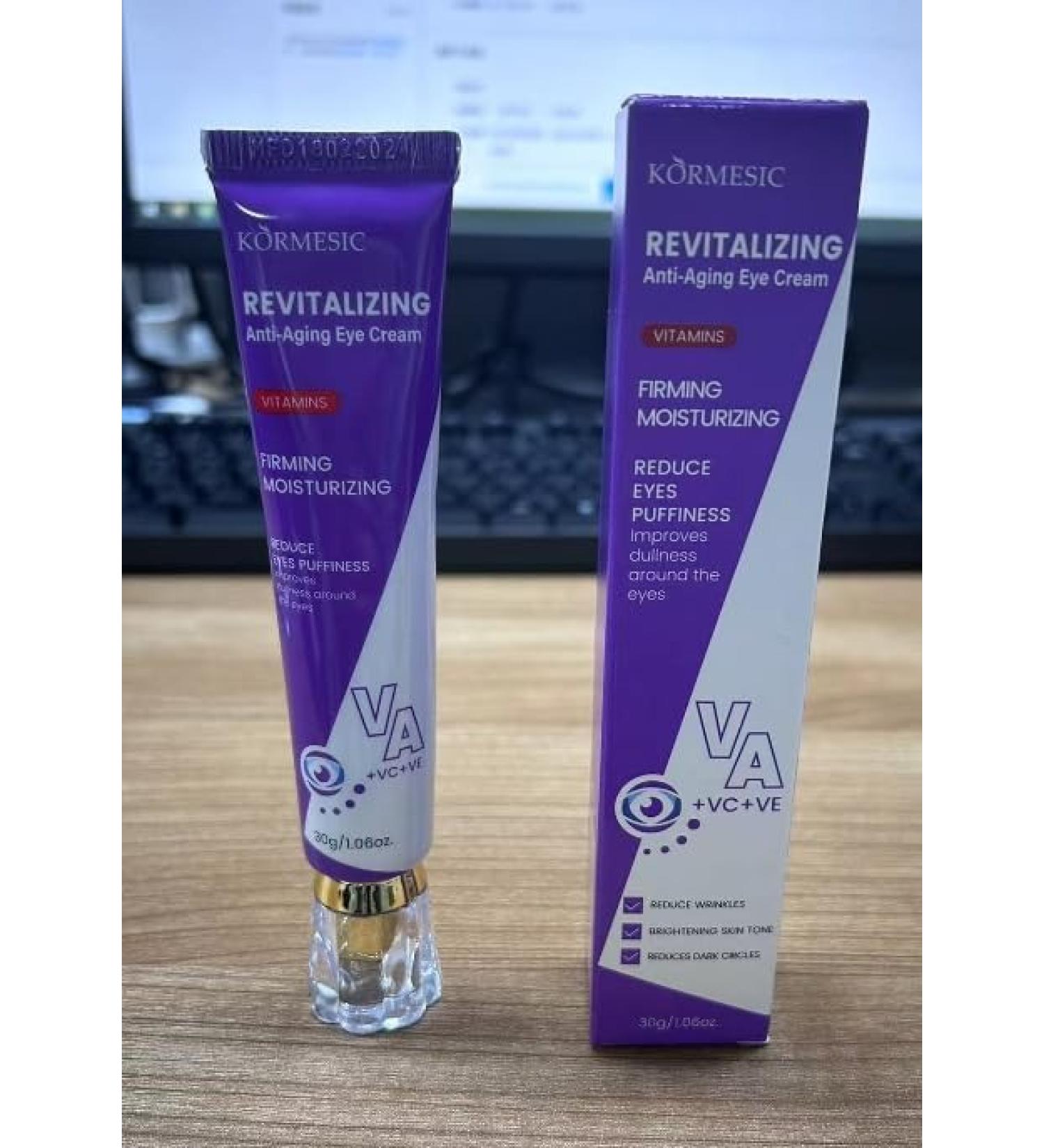 Eye Cream for Dark Circles Daily Anti-Aging Under Eye Cream with Vitamin C and Vitamin A