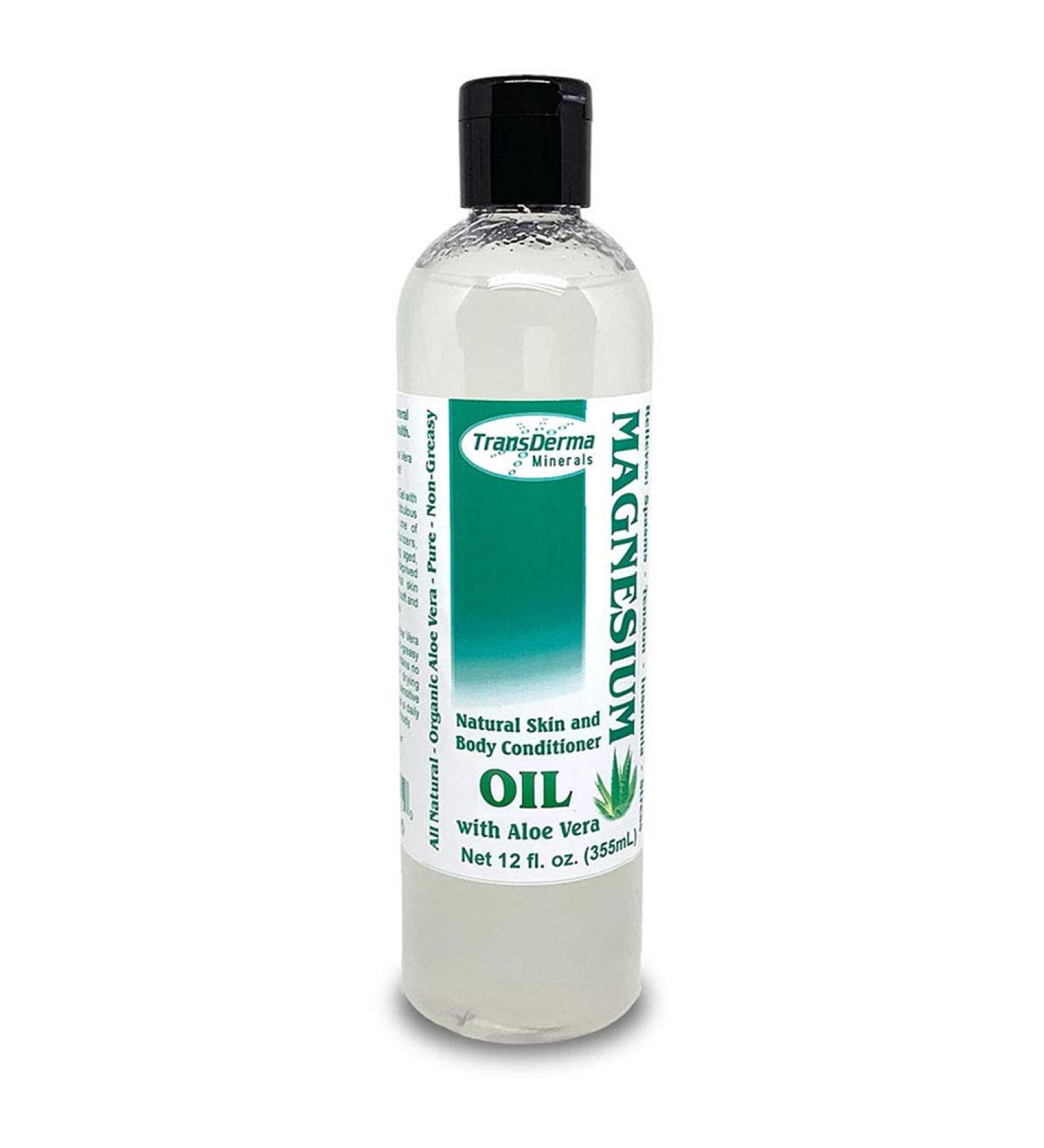 Magnesium Oil with Aloe Vera Pure Magnesium Chloride Hexahydrate Supplement Orgone Energized Saturated Solution Ancient USP Grade Minerals Fragrance-Free Fast-Absorbing Skin-Moisturizing Sleep Promoting Relaxation Guaranteed (12 oz)
