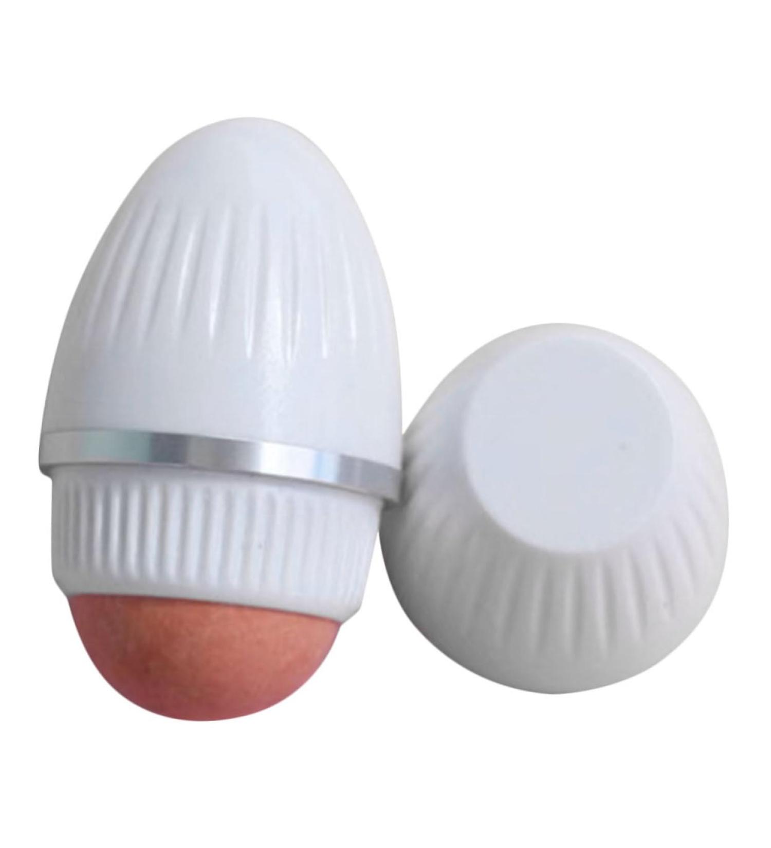 Oil Absorbing Roller Ball Volcanic Stone Face Cleaner for Oily Skin Absorbing Roller for Face Gua Sha Tool 5.70X3.00X3.00CM White - Buy Online on GoSupps.com
