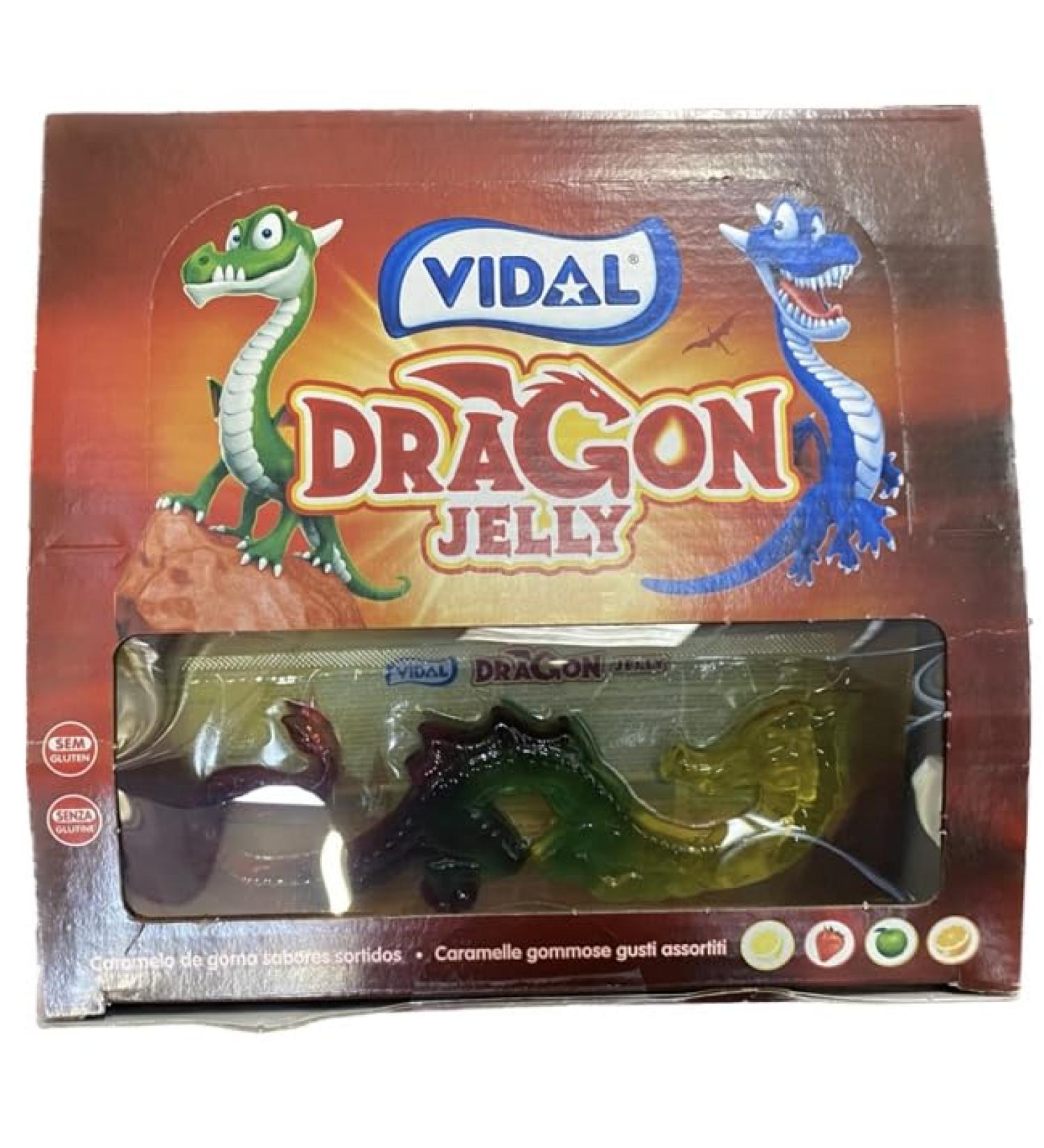 Vidal Dragon Jelly 11 x 2 x 33g 726g Assorted Flavour Jellies - Buy Online on GoSupps.com
