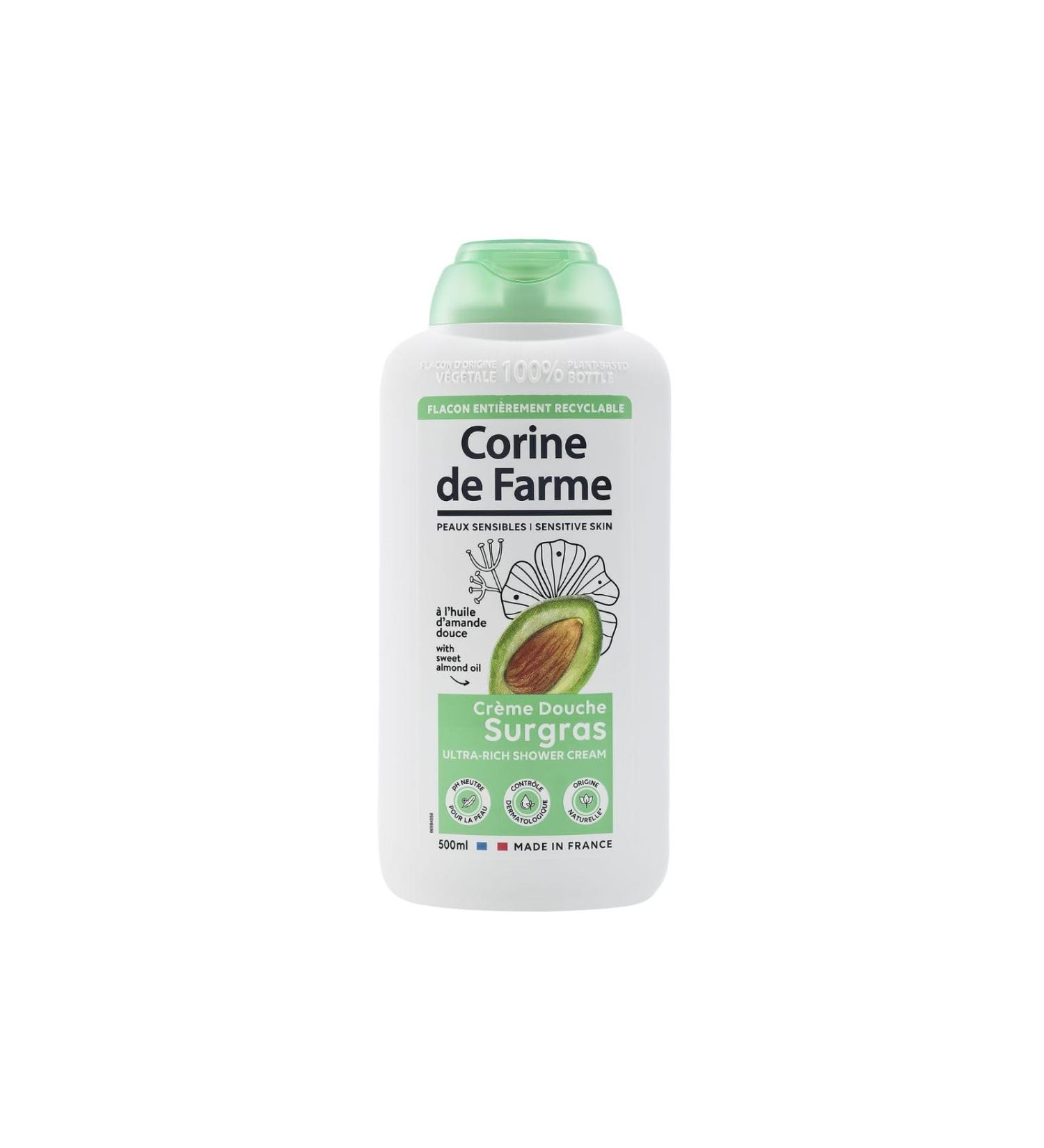  Corine de Farme Corine de Farme - Super greasy shower cream with sweet almond oil - pH neutral - Natural origin - Dermatological control - Made in France - 500 ml - Buy Online on GoSupps.com