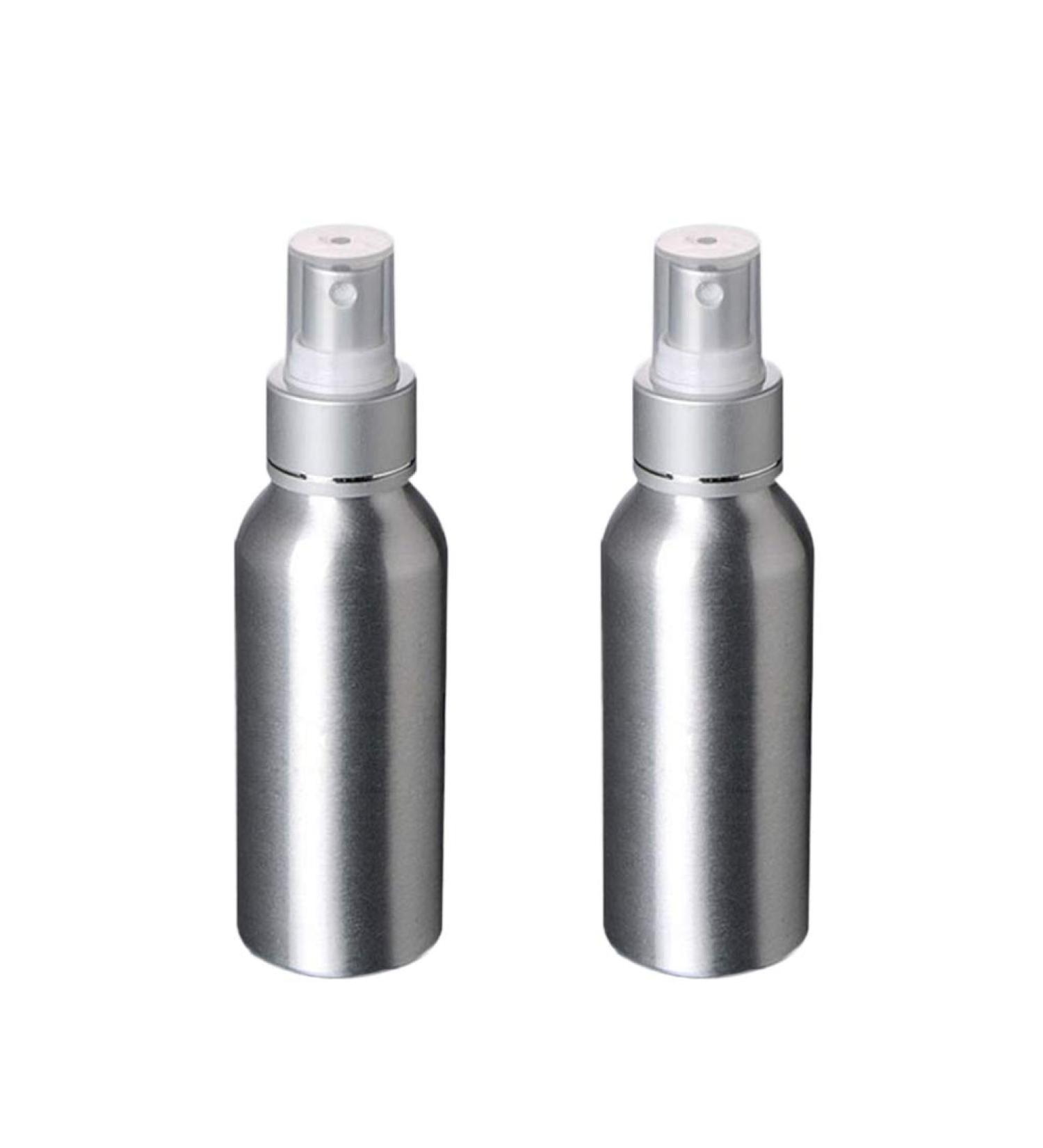 Buy Minkissy 2-Piece Aluminum Alloy Spray Bottles - Portable Refillable Makeup & Cleaning Containers (120ml) - International Shipping Available - Buy Online on GoSupps.com
