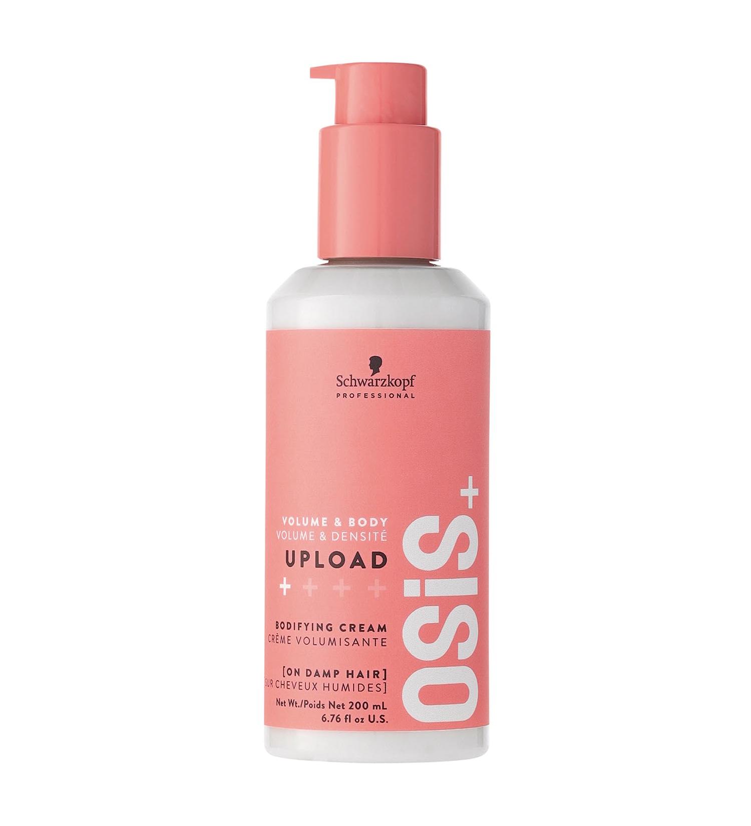 Schwarzkopf Professional OSiS Upload Anti-Static Densifying Styling Cream Heat Protection Subtle Definition Root Lift Non-Greasy Non-Sticky Formula Light Hold 200 ml - Buy Online on GoSupps.com