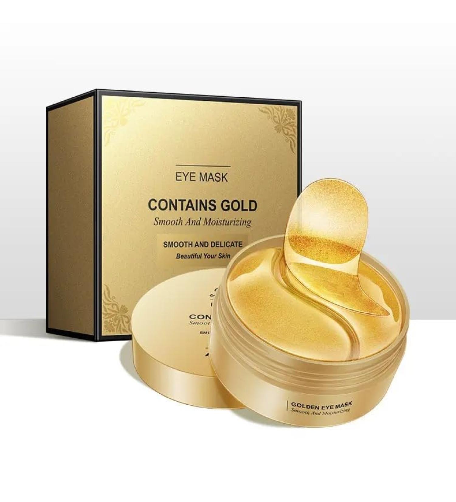 Sogood Essentials Eye Pads - 60 Luxury Gold Eye Masks with 24K Gold Hyaluronic Acid & Collagen for Dark Circles Puffiness & Wrinkles - Buy Online on GoSupps.com