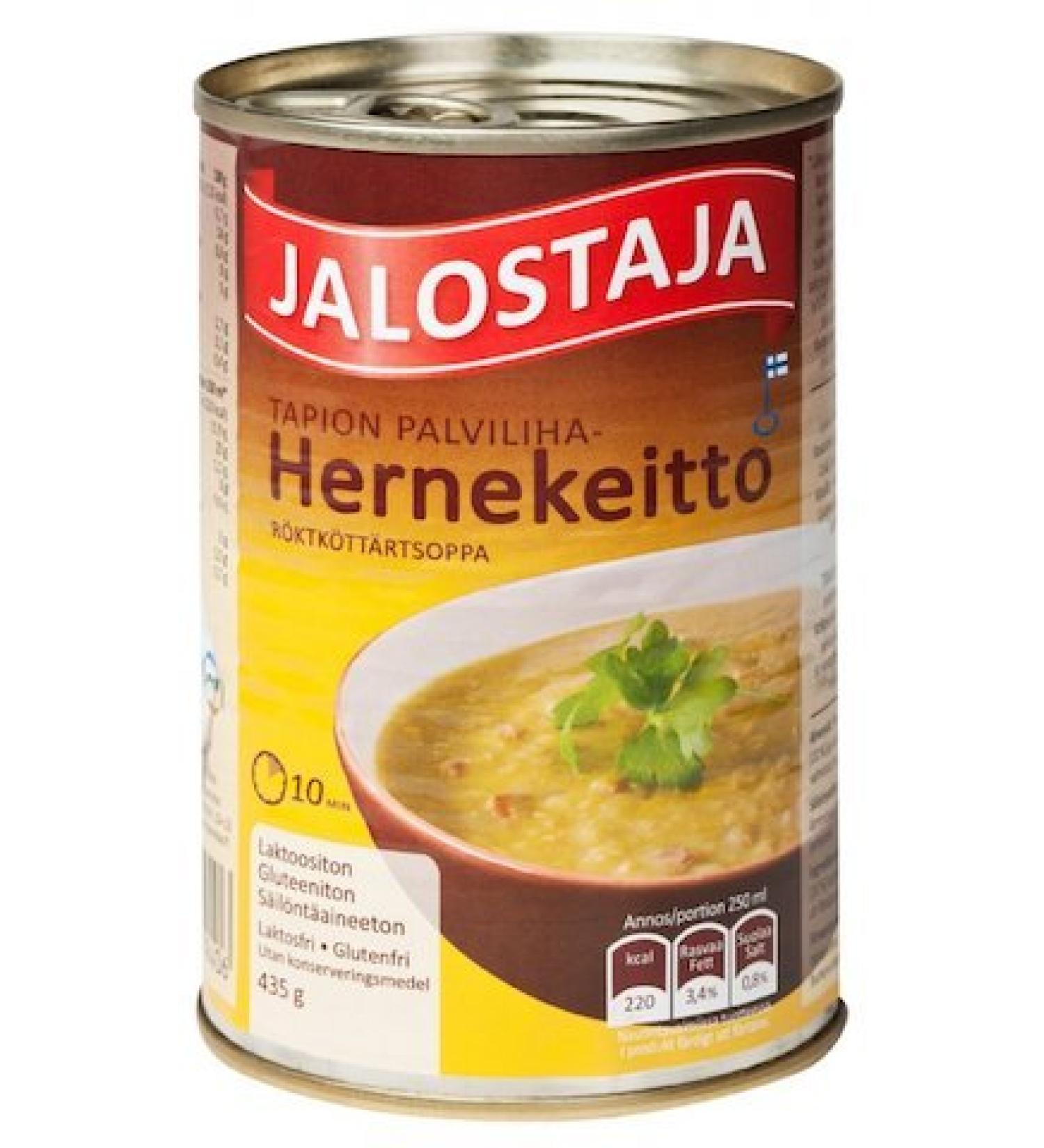 Jalostaja JALOSTAJA Canned Pea Soup with Cooked Meat Palvi 435g Finland (Pack of 3)