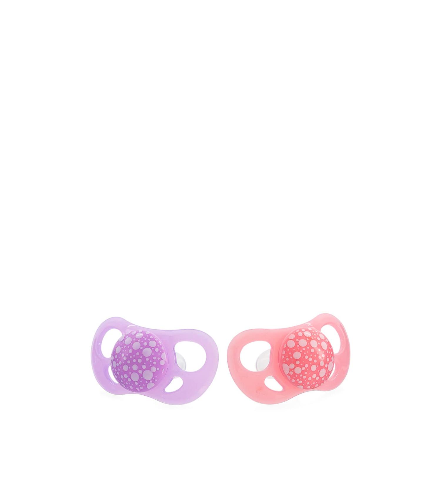 Twistshake Pacifier Set - Pastel Pink & Violet Ages 6 Months+ 2 Pack - Safe & Stylish Baby Soothers - Buy Online on GoSupps.com