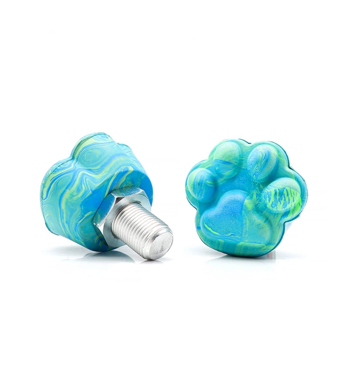 Mruabtiy 2 Pack Roller Skates Toe Stops Plugs - 82A PU Rubber Brake Block Stoppers | Adjustable Replacement Toe Stops | Mix Blue Skate Accessories - Buy Online on GoSupps.com