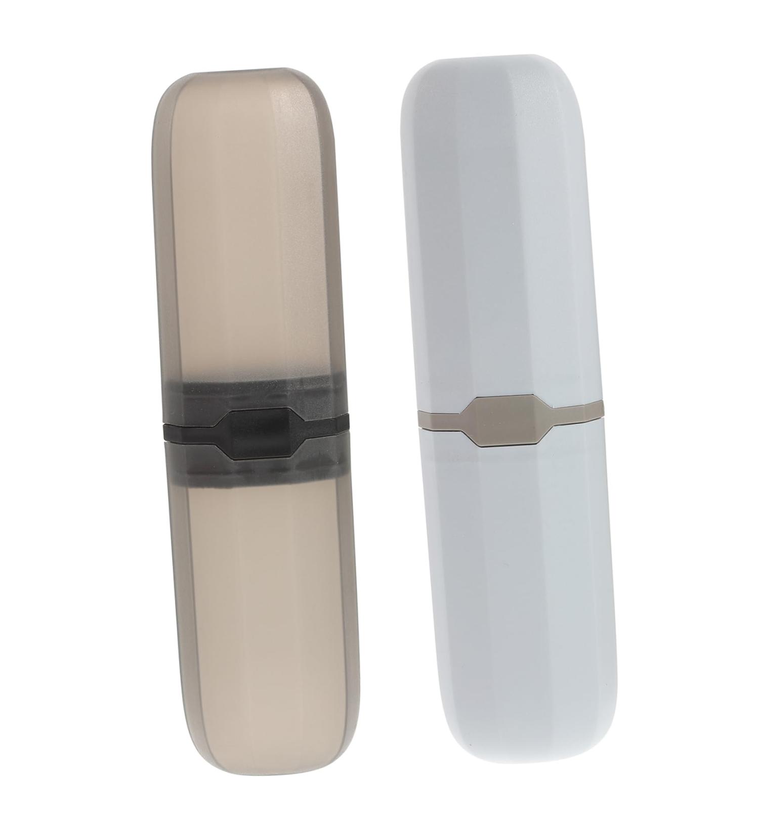 Solustrie Travel Toothbrush Storage Case - Portable Toothbrush Cover & Etui for Prosthesis Brush - Ideal for On-the-Go Hygiene - Buy Online on GoSupps.com