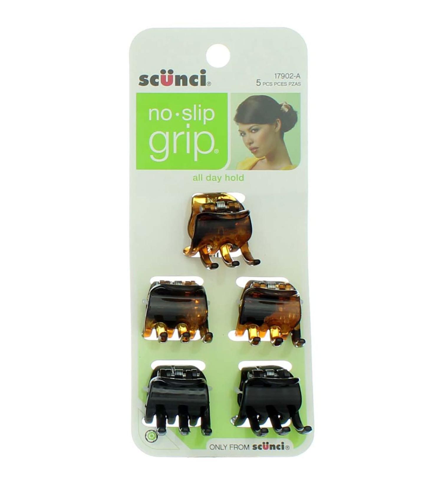 SCUNCI No-Slip Grip Small Jaw Clips - 5 Count (Pack of 4) Bundle - Secure Hold for Hair Styling - Buy Online on GoSupps.com