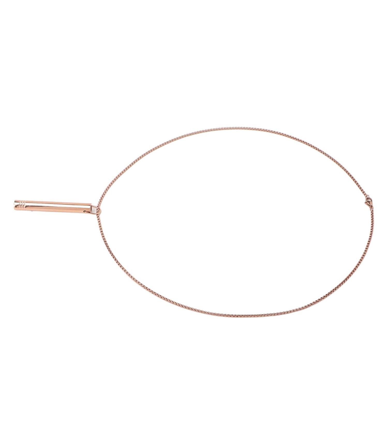 Mindful Breathing Necklace Skin Friendly Stress Relief Mindful Necklace Titanium Steel for Women for Daily Wear Rose Gold - Buy Online on GoSupps.com