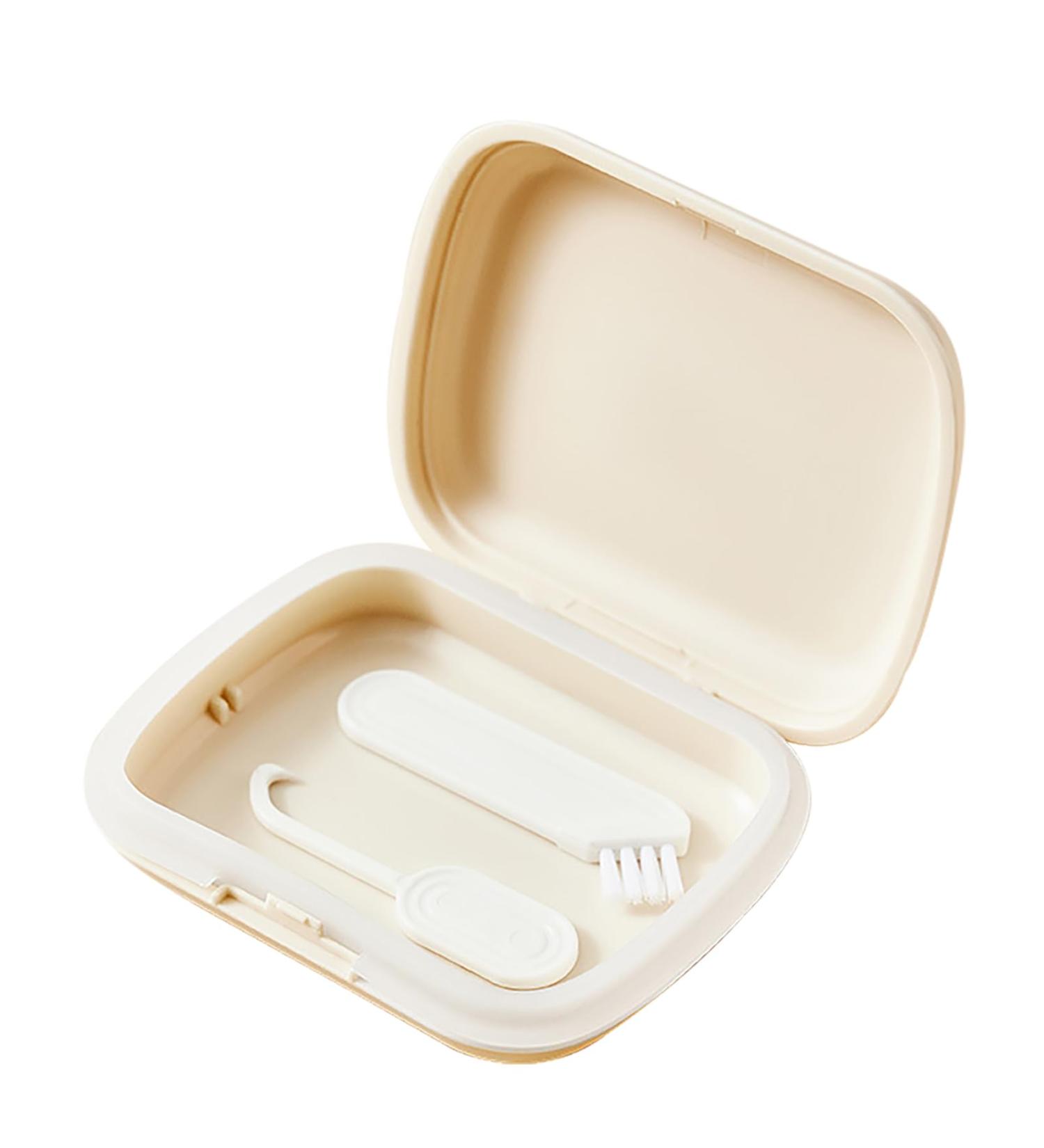 Retainer Holder ETUI | Portable Storage Box for Retainer Tooth Clips | Hygienic Orthodontic Protection - Slim Milky White - Buy Online on GoSupps.com