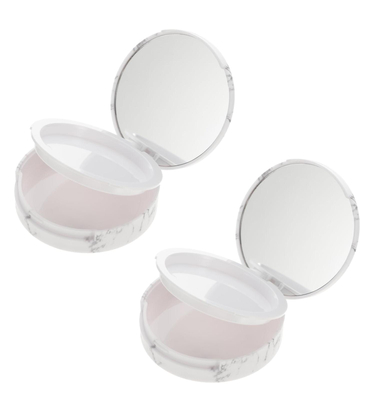 Beavorty 2pcs Storage Box Cosmetic Powder Case Powder Puff Case Powder Compact Case DIY Powder Case - Buy Online on GoSupps.com