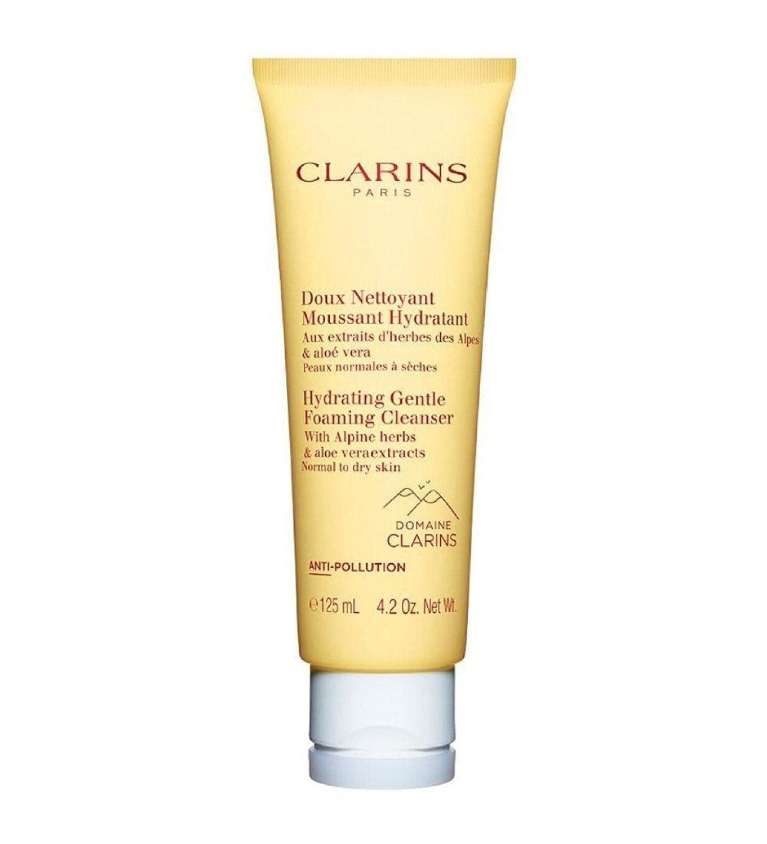 Clarins Hydrating Gentle Foaming Cleanser | Cleanses  Smoothes  Refreshes and Balances Skin 4.2 Fl Oz