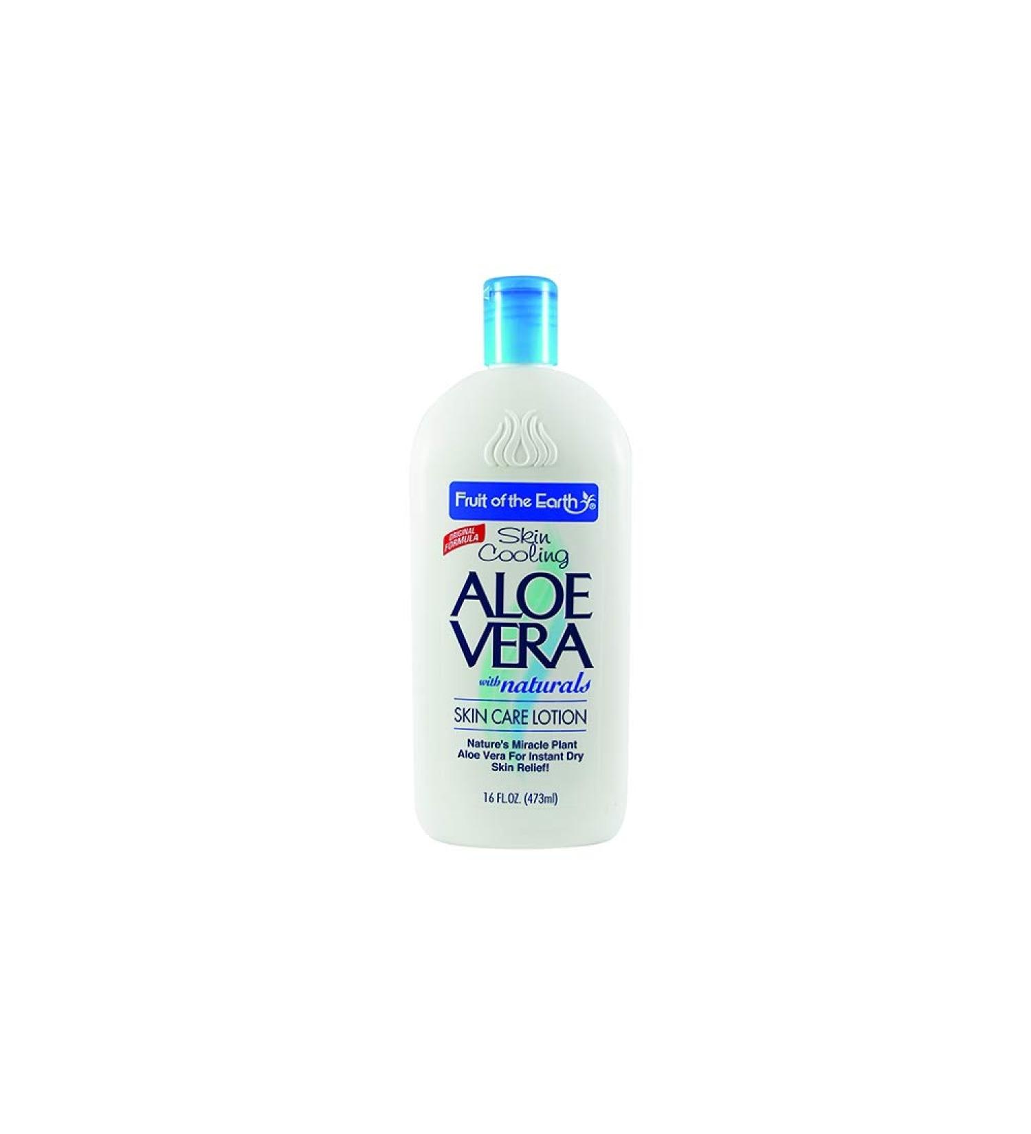 Fruit of the Earth Aloe Vera Skin Care Lotion 16 oz (3 Pack Total of 48 oz) Triple Action Formula Made in USA
