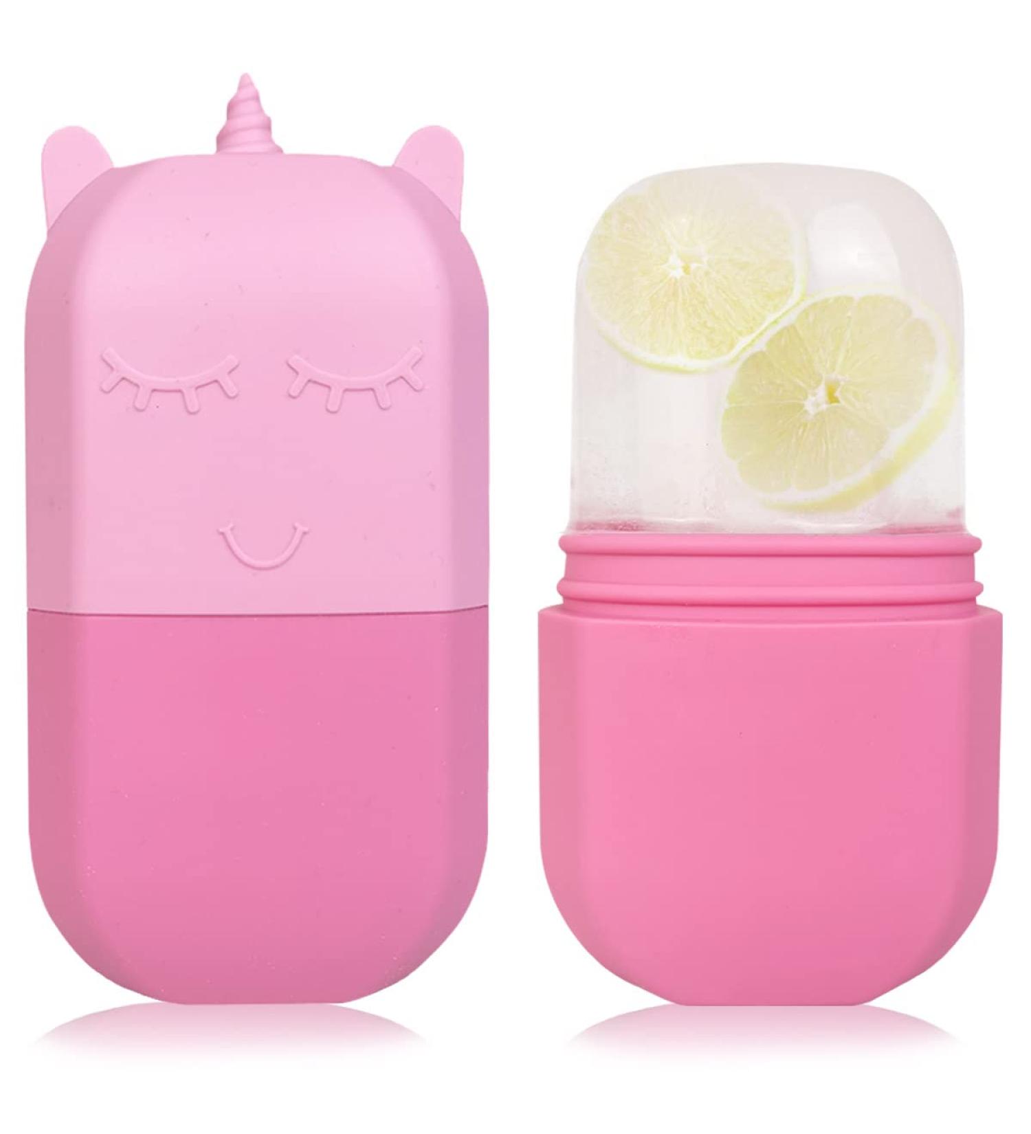 Buy Pink Ice Roller for Face & Eyes | Cold Gua Sha Massage Tool - Tighten & Beautify Skin - Buy Online on GoSupps.com
