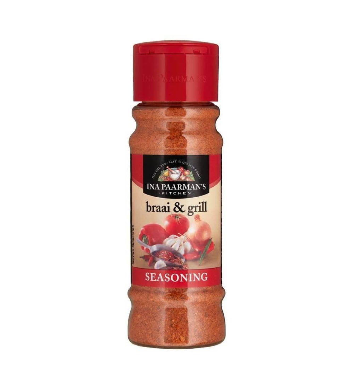 Ina Paarman Braai and Grill Seasoning 200ml - Buy Online on GoSupps.com