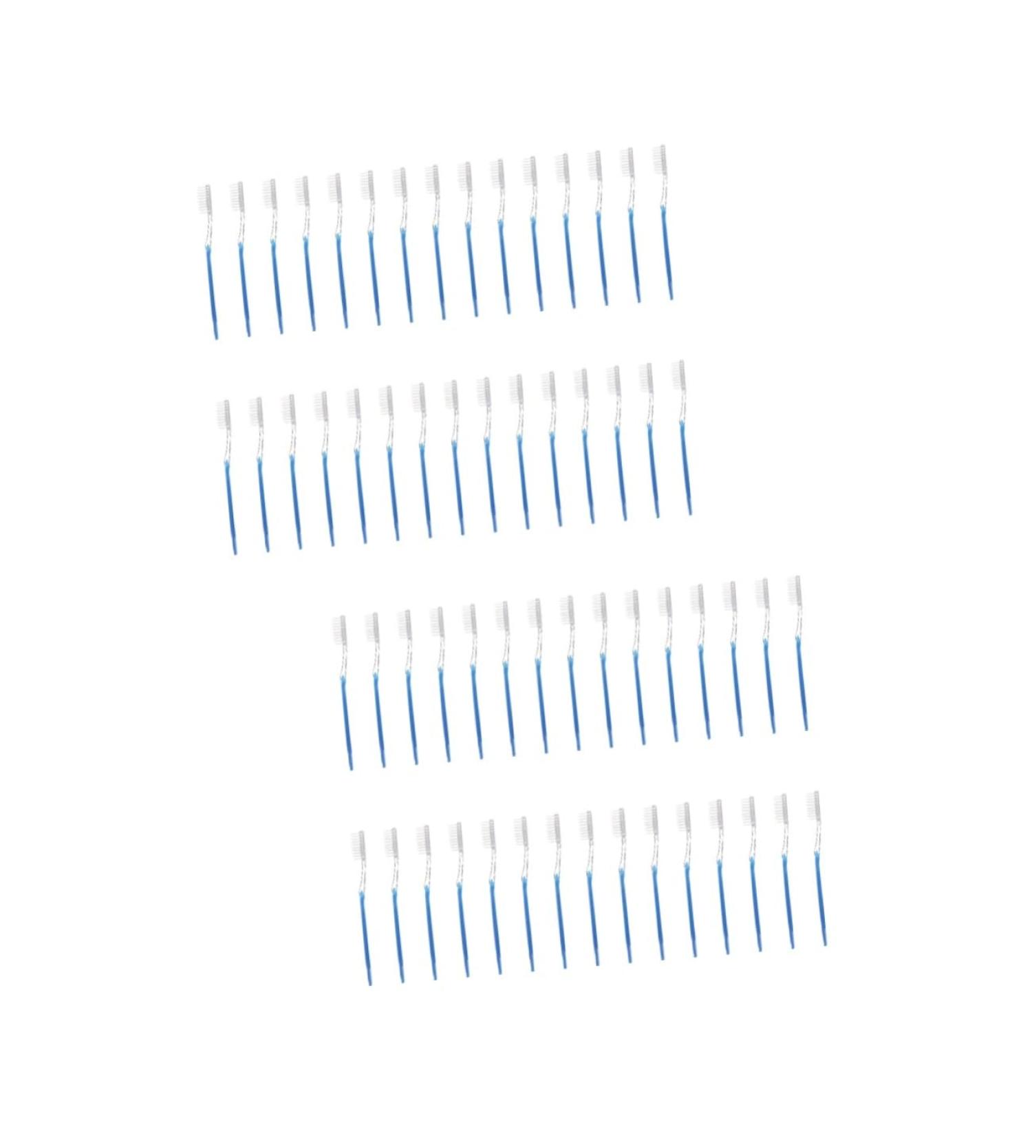 ULTECHNOVO 60 Pcs Disposable Toothbrush Set - Medium Plastic Toddler Care Toothbrush for Kids | International Shipping Available - Buy Online on GoSupps.com