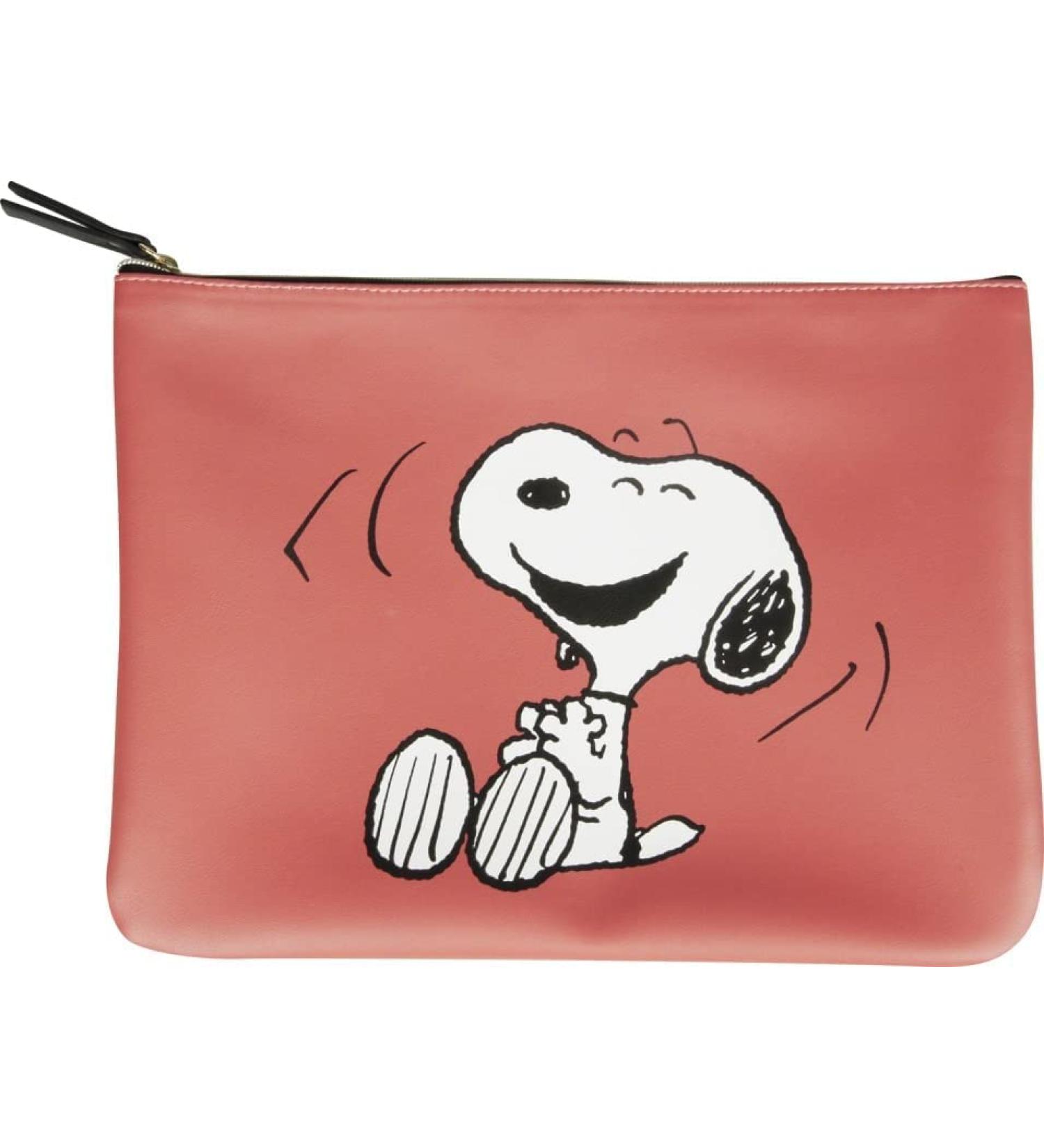 Capelli New York Peanuts cosmetic bag Snoopy (Dusty Rose)