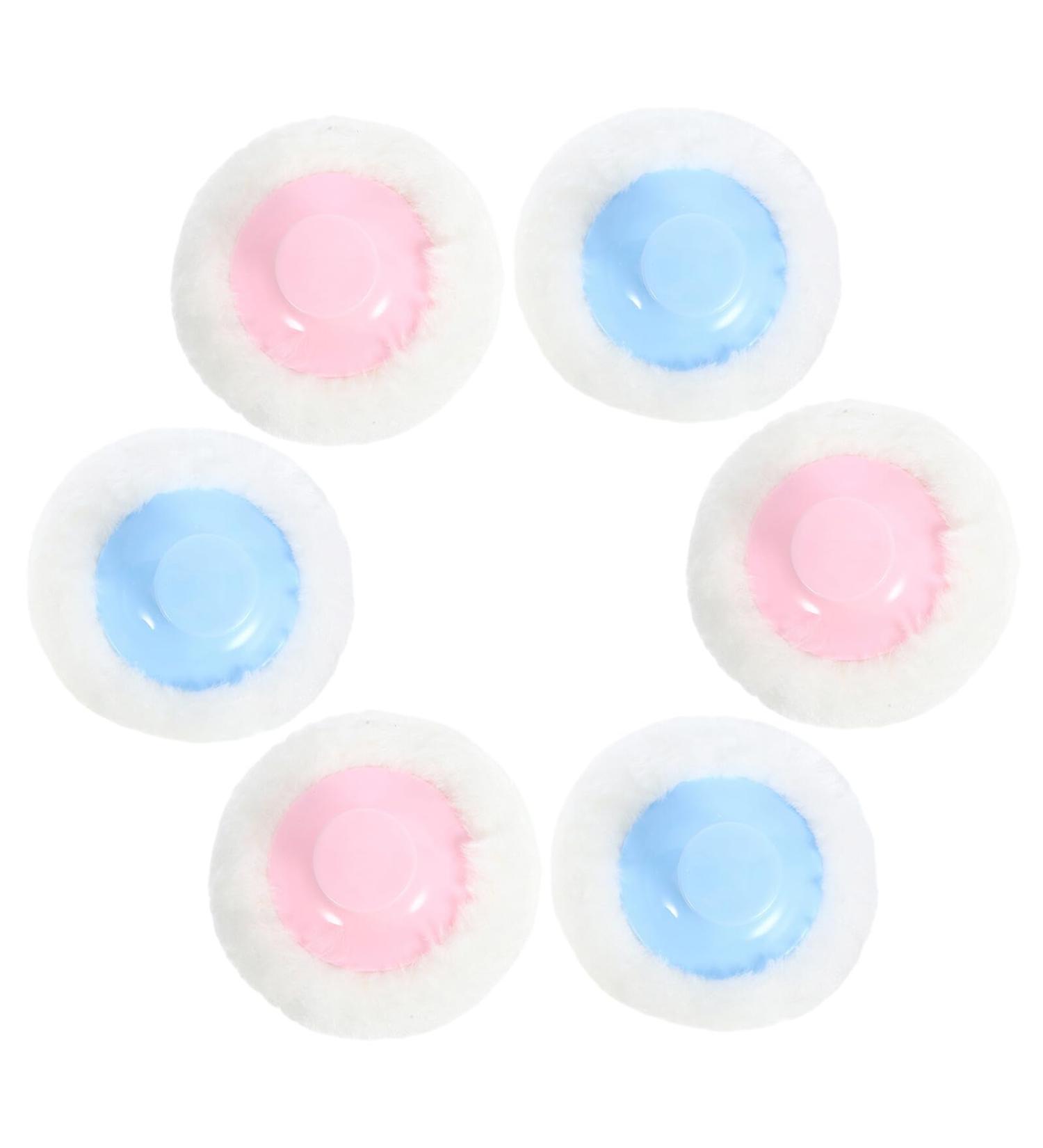 VICASKY 6pi ces Houppette pour Corps Gar on Fille Applicateur Poudre Douce R partition Uniforme Lavable Portable - Buy Online on GoSupps.com