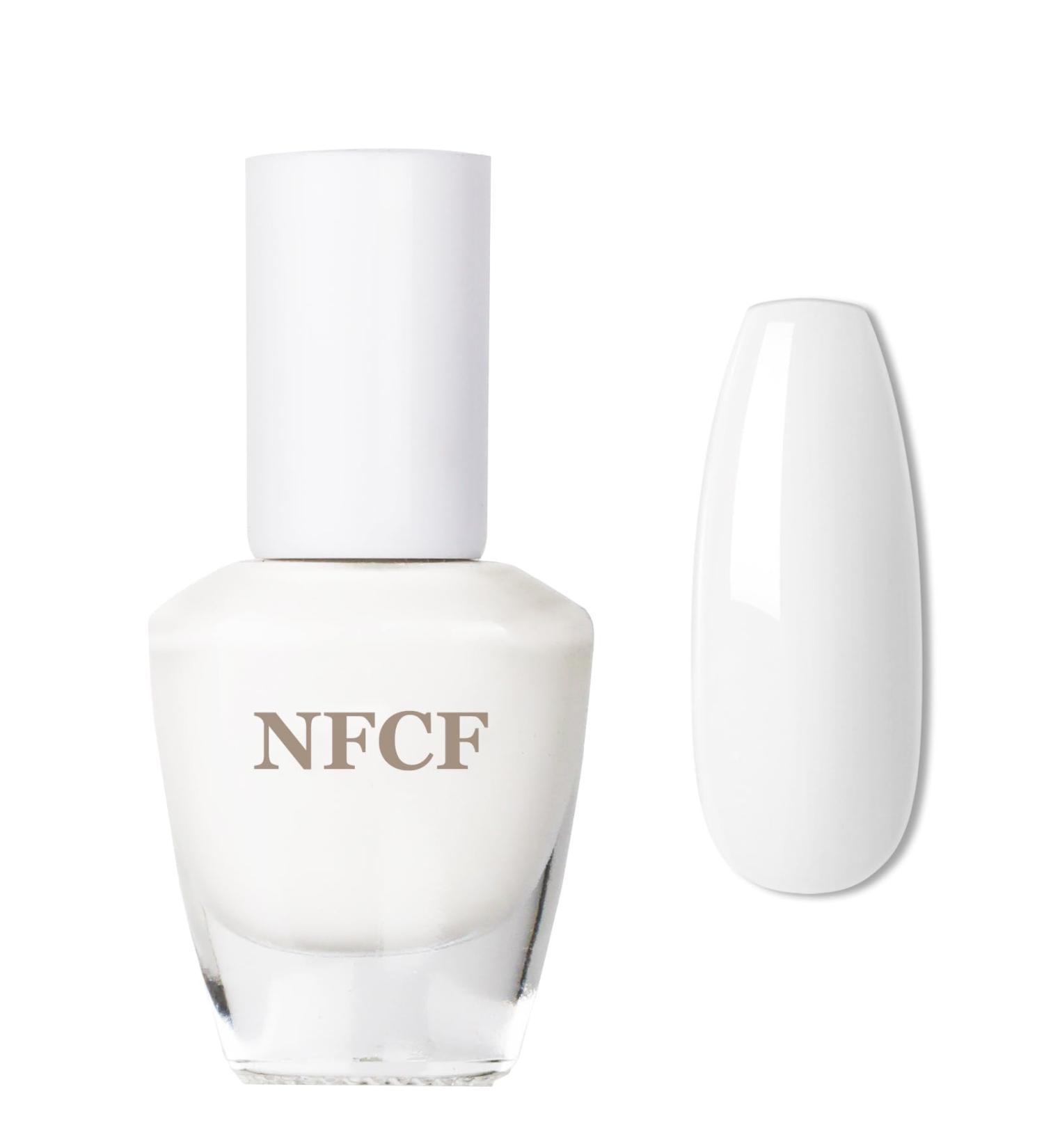 White Nail Polish - Pure White Nail Varnish - Long Lasting Chip Resistant & Quick Drying Nail Polish for DIY Nail Art Manicure at Home Salon - Buy Online on GoSupps.com