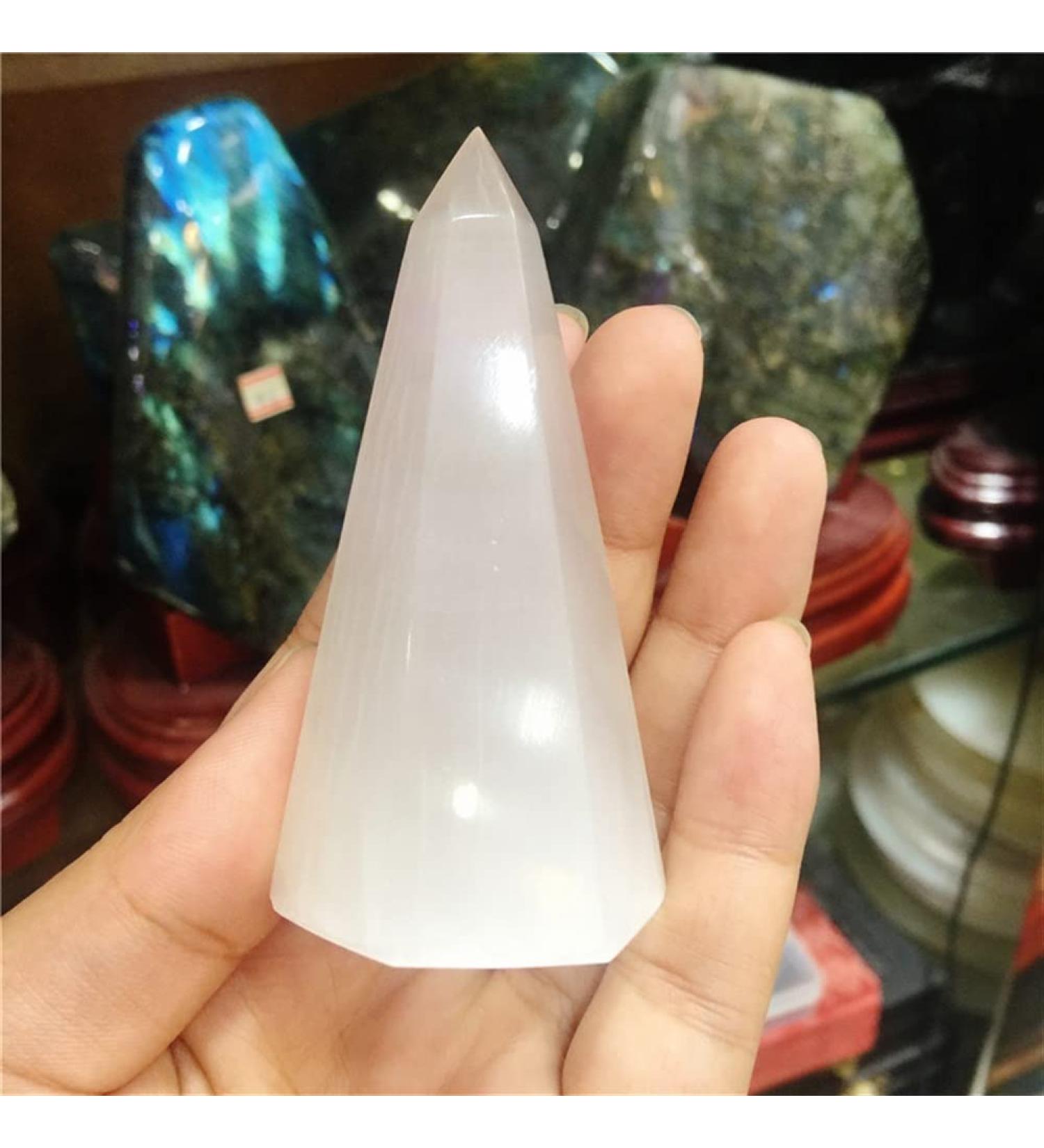 Home Decoration 1pcs Selenite Flame Crystal Stone Quartz MineralPalm Stones Specimen Gift Stones Stone Crystal Reiki - Buy Online on GoSupps.com