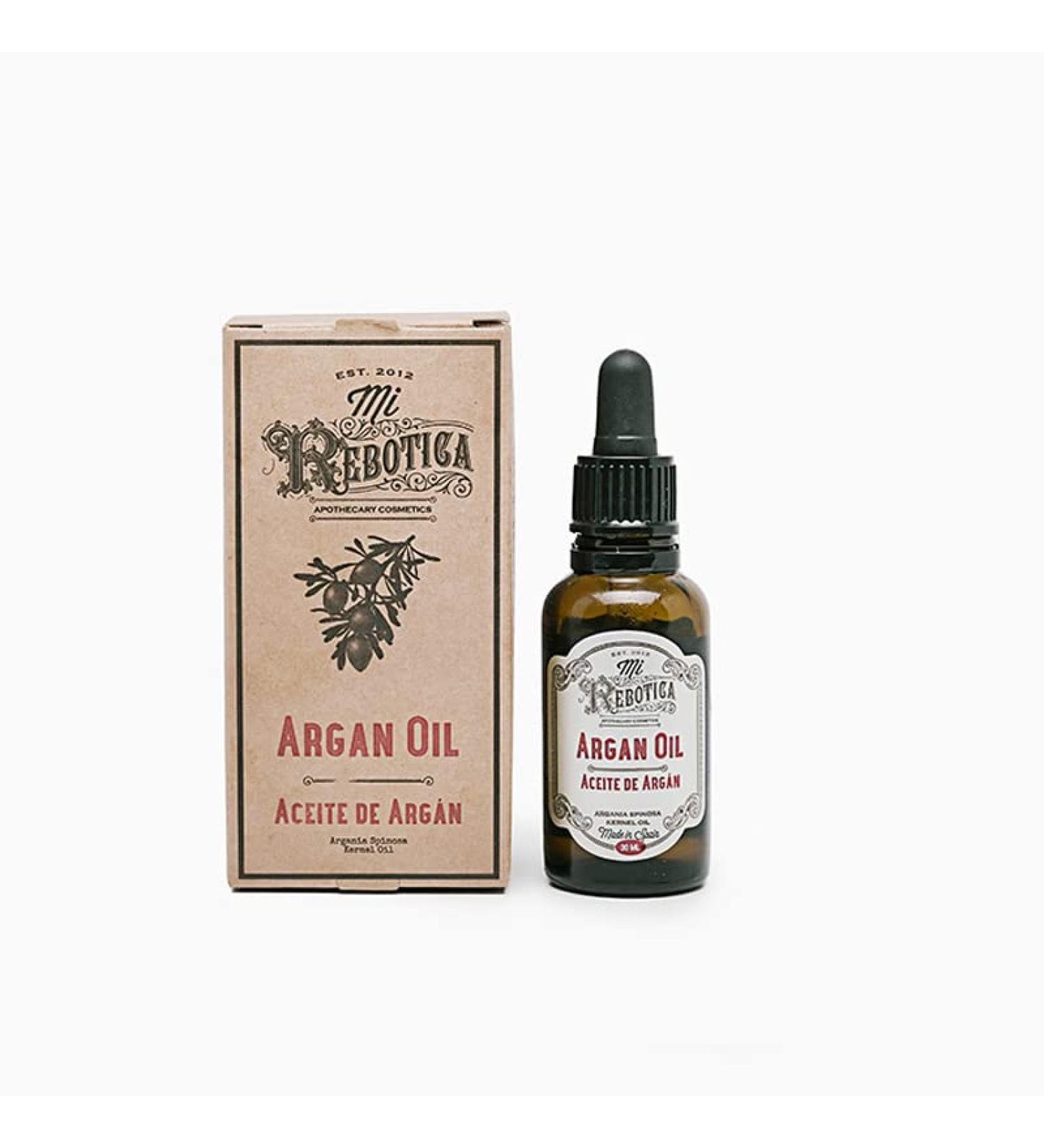 MI REBOTICA | Argan Hair Oil 30ml | Hair Vitamins | Hair Oil | Argan Oil with Vitamin E and Antioxidants | Moisturizes Nourishes and Repairs Hair Ends - Buy Online on GoSupps.com