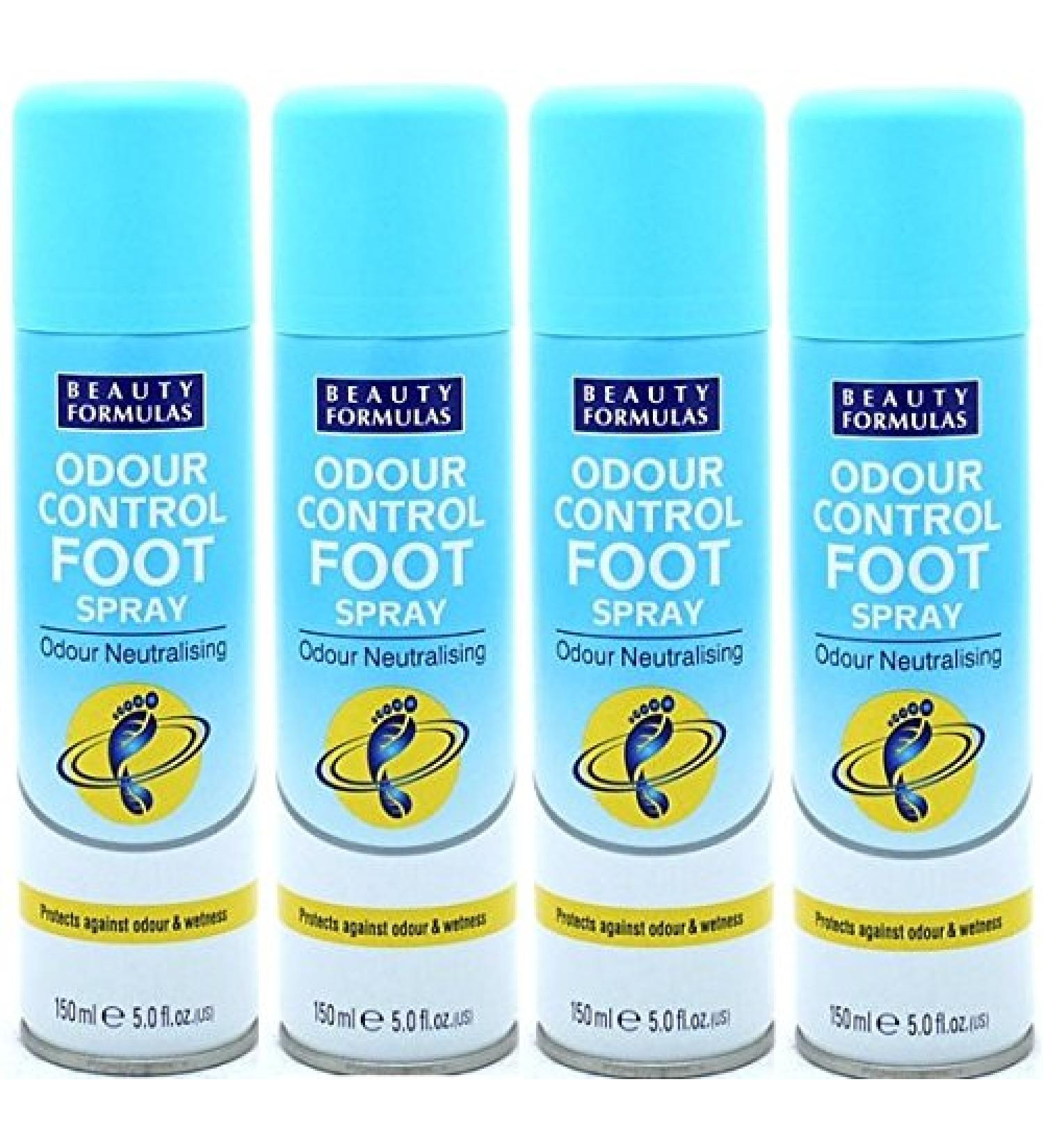 x4 Beauty Formulas Feet Care Odour Control Foot Spray 150ml