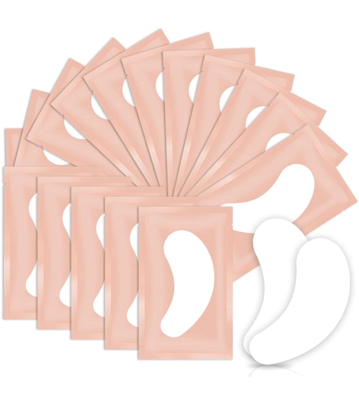 50 Pairs Lint Free Eye Gel Pads for Eyelash Extension - Pink - Buy Online on GoSupps.com