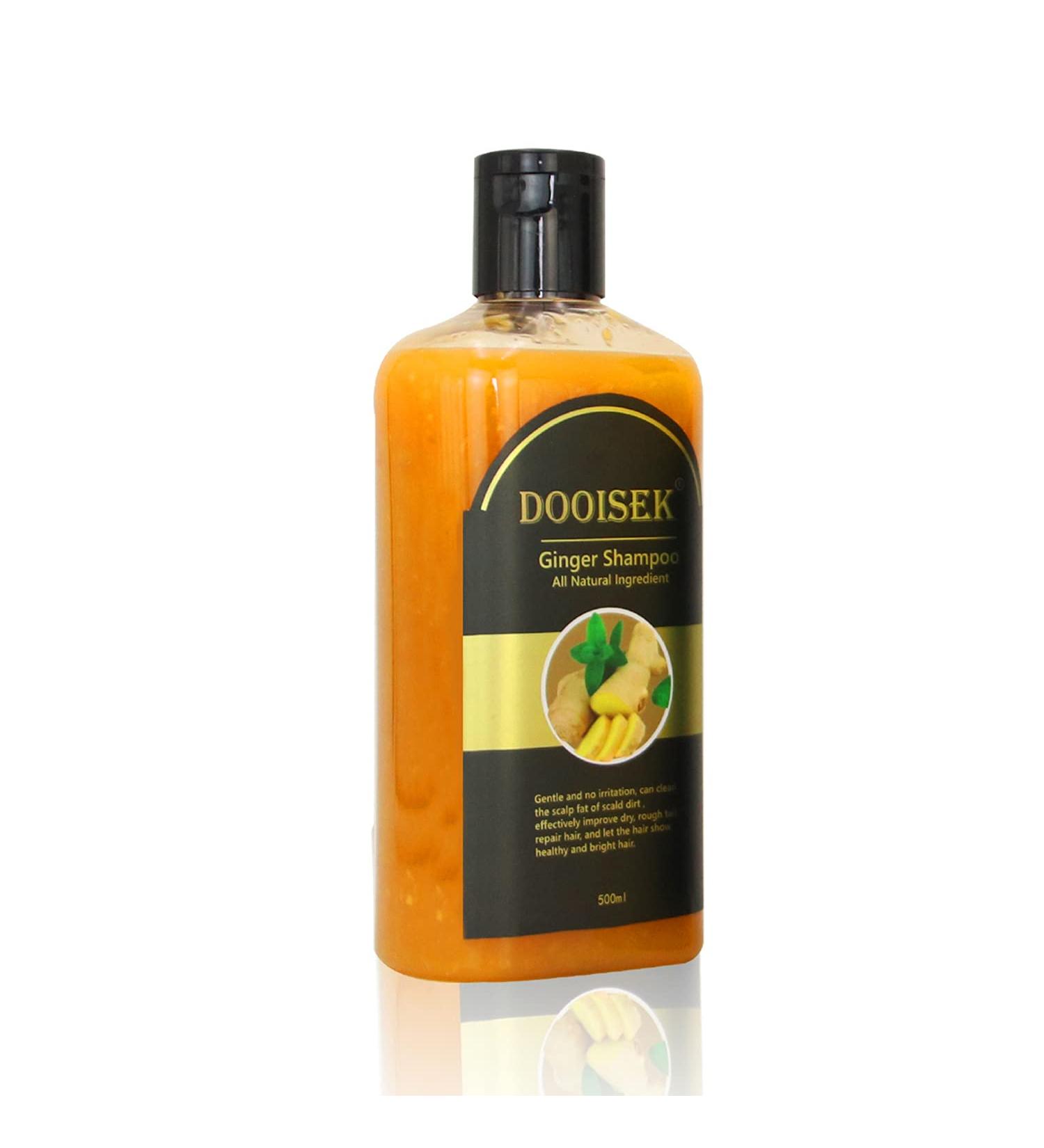 Dooisek All Natural Ginger Hair Growth Shampoo 500ml - Anti-Hair Loss Treatment for Thinning Hair - Promotes Fuller, Thicker Hair Growth for Men & Women - Buy Online on GoSupps.com