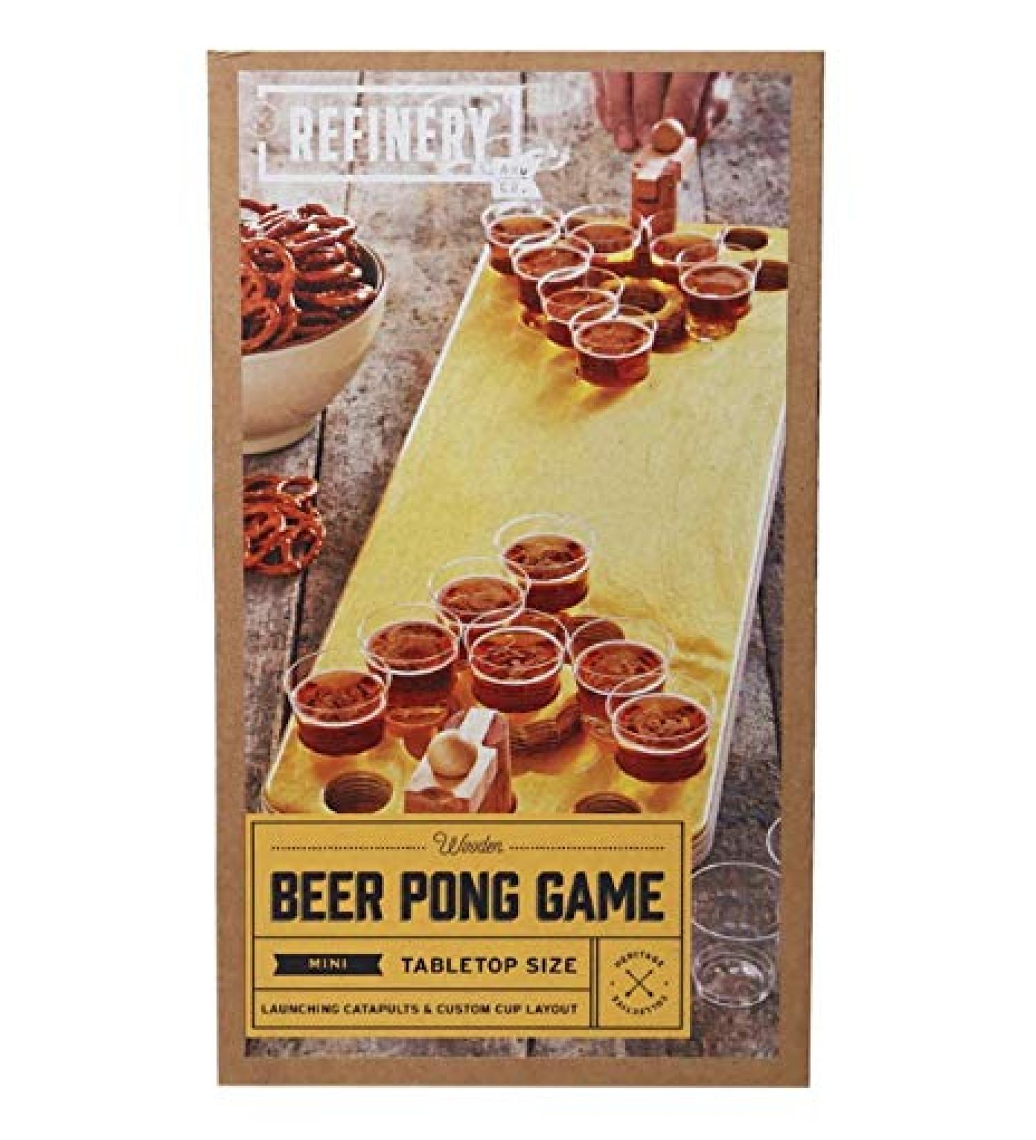 Refinery and Co. Wooden Pong Game - Premium Handcrafted Table Game - Buy Online on GoSupps.com