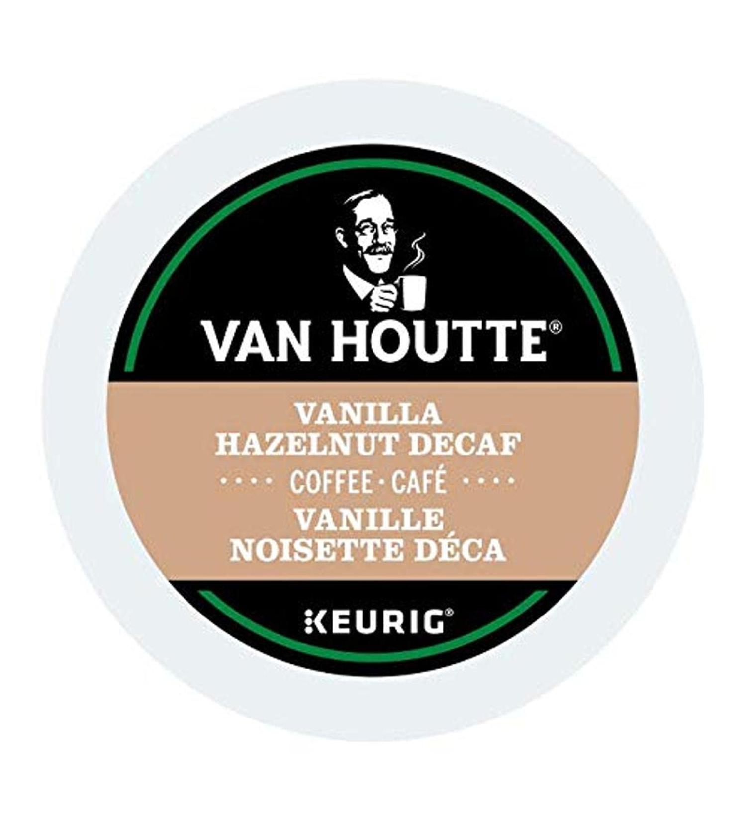 Van Houtte Light Roast Decaf K-Cup Pods Vanilla Hazelnut 24 Count (Pack of 4) 24 Count (Pack of 4) Light Roast Decaf K-Cup Pods